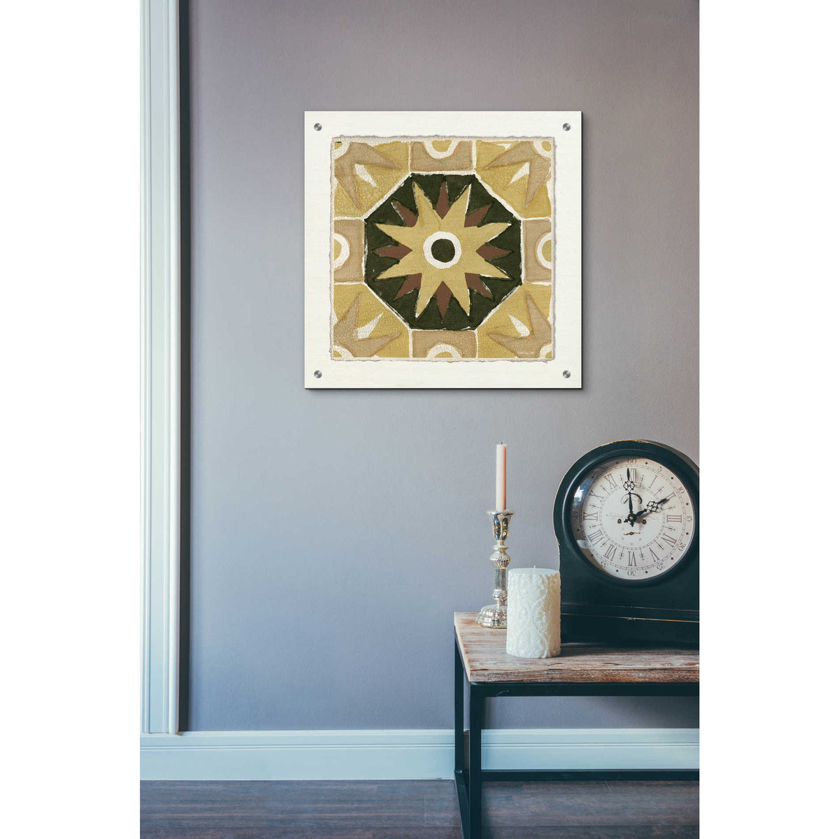 Epic Art 'Moroccan Tile Pattern VI' by Stellar Design Studio, Acrylic Glass Wall Art,24x24