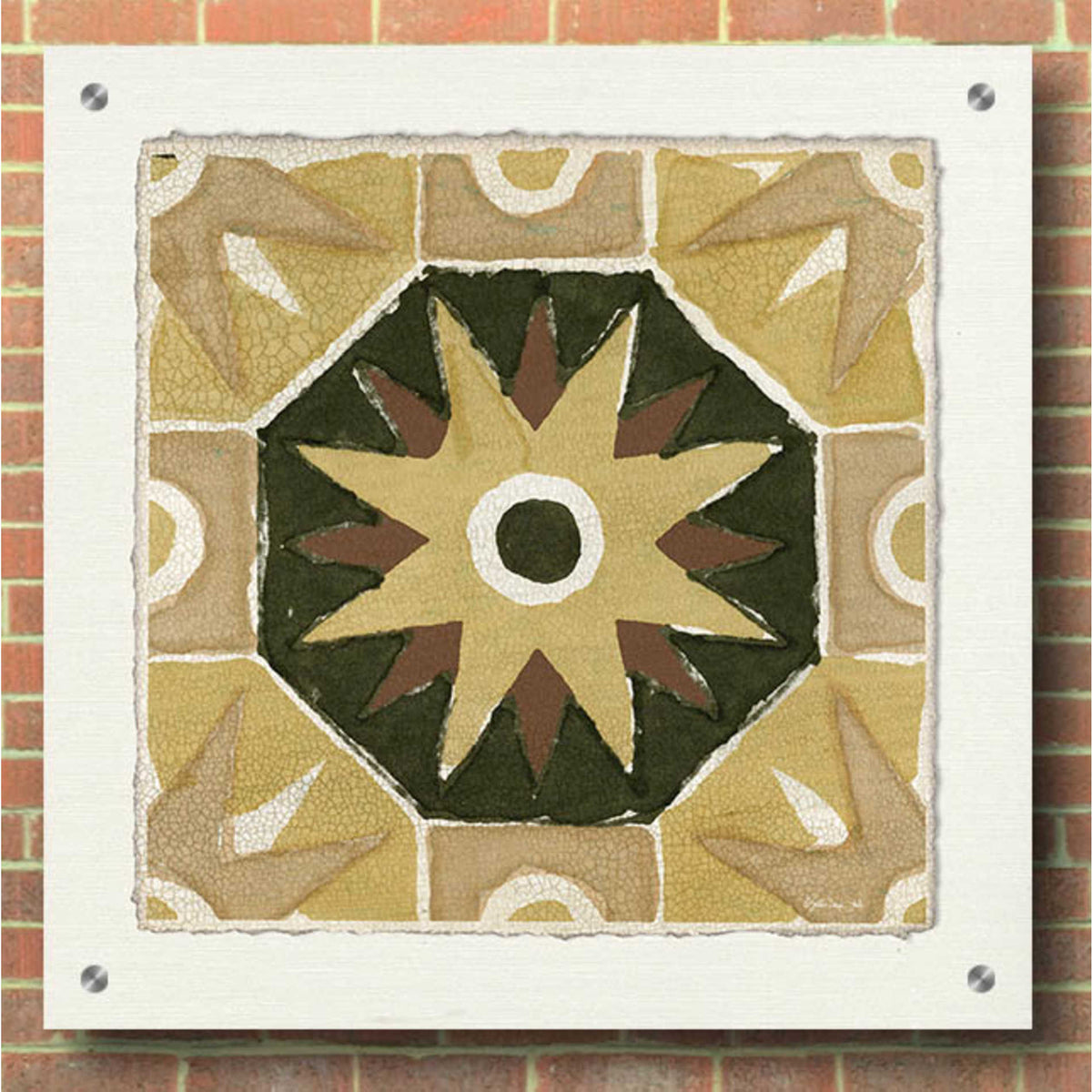 Epic Art 'Moroccan Tile Pattern VI' by Stellar Design Studio, Acrylic Glass Wall Art,36x36
