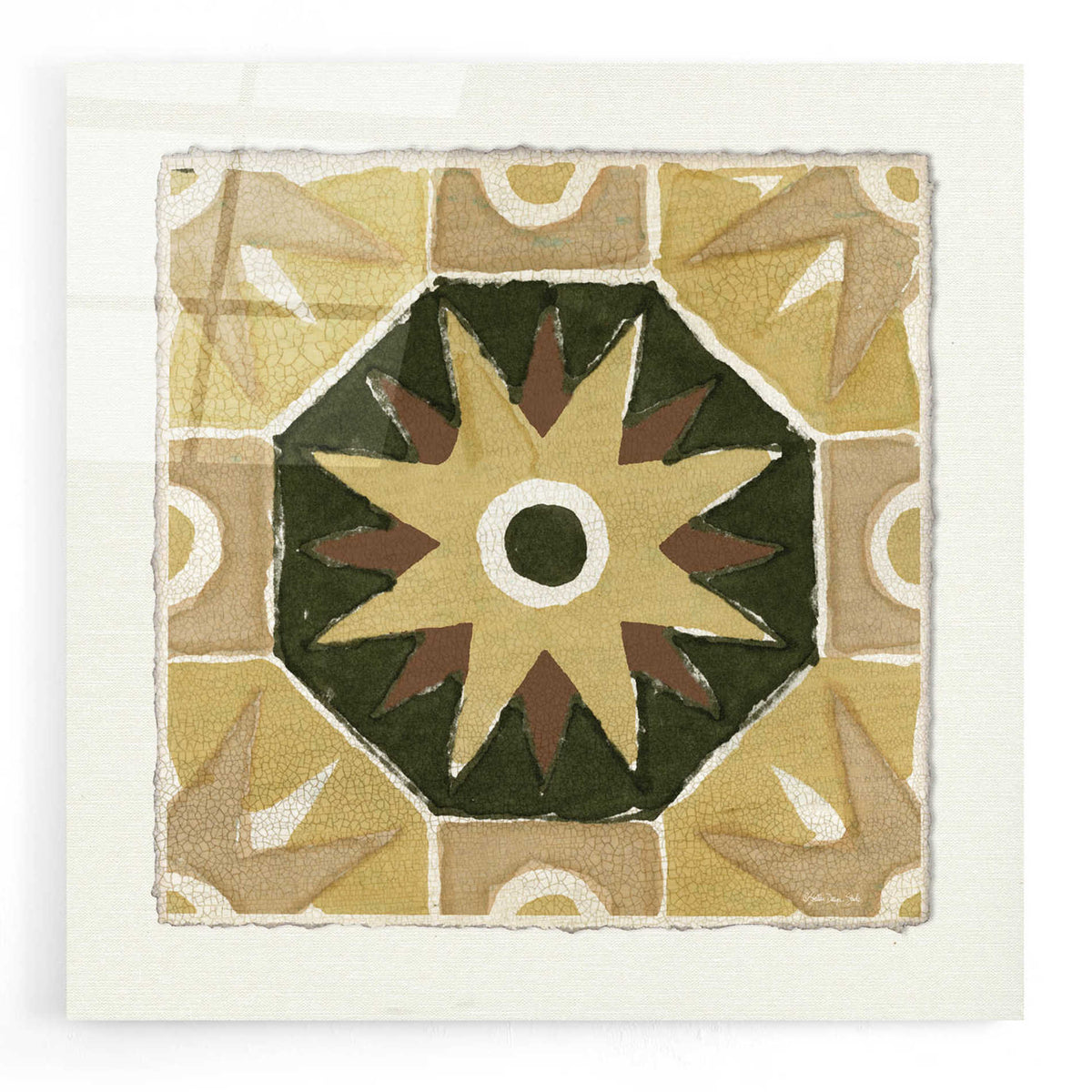 Epic Art 'Moroccan Tile Pattern VI' by Stellar Design Studio, Acrylic Glass Wall Art