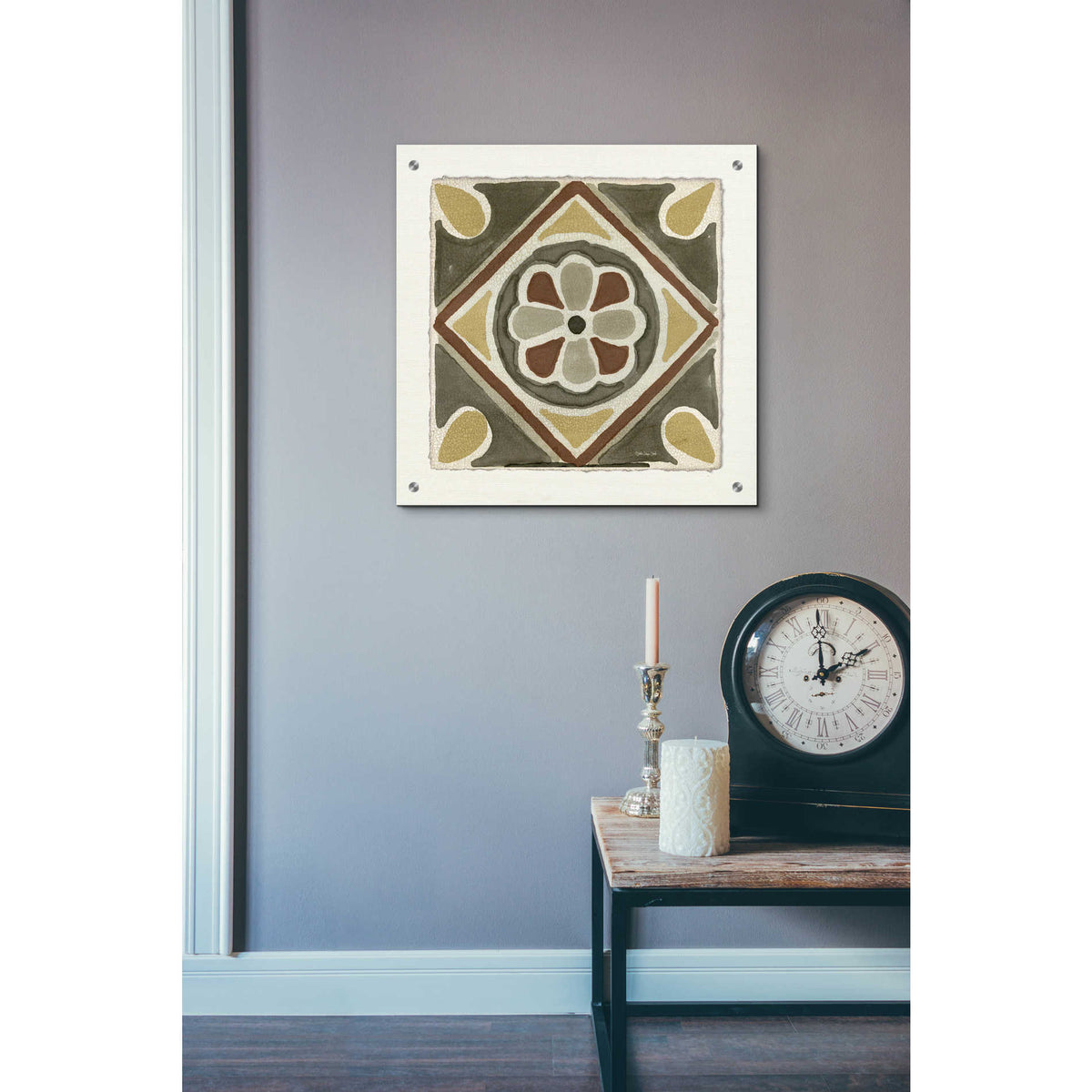 Epic Art 'Moroccan Tile Pattern VII' by Stellar Design Studio, Acrylic Glass Wall Art,24x24