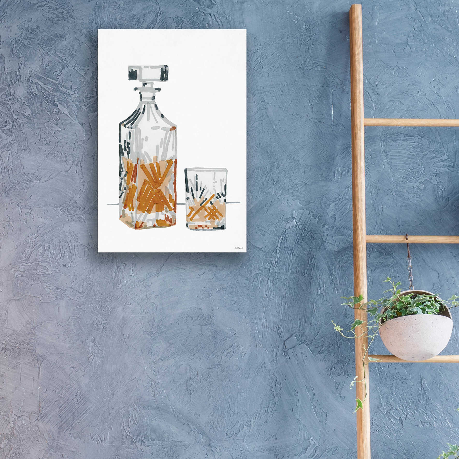 Epic Art 'Vintage Decanter 2' by Stellar Design Studio, Acrylic Glass Wall Art,16x24