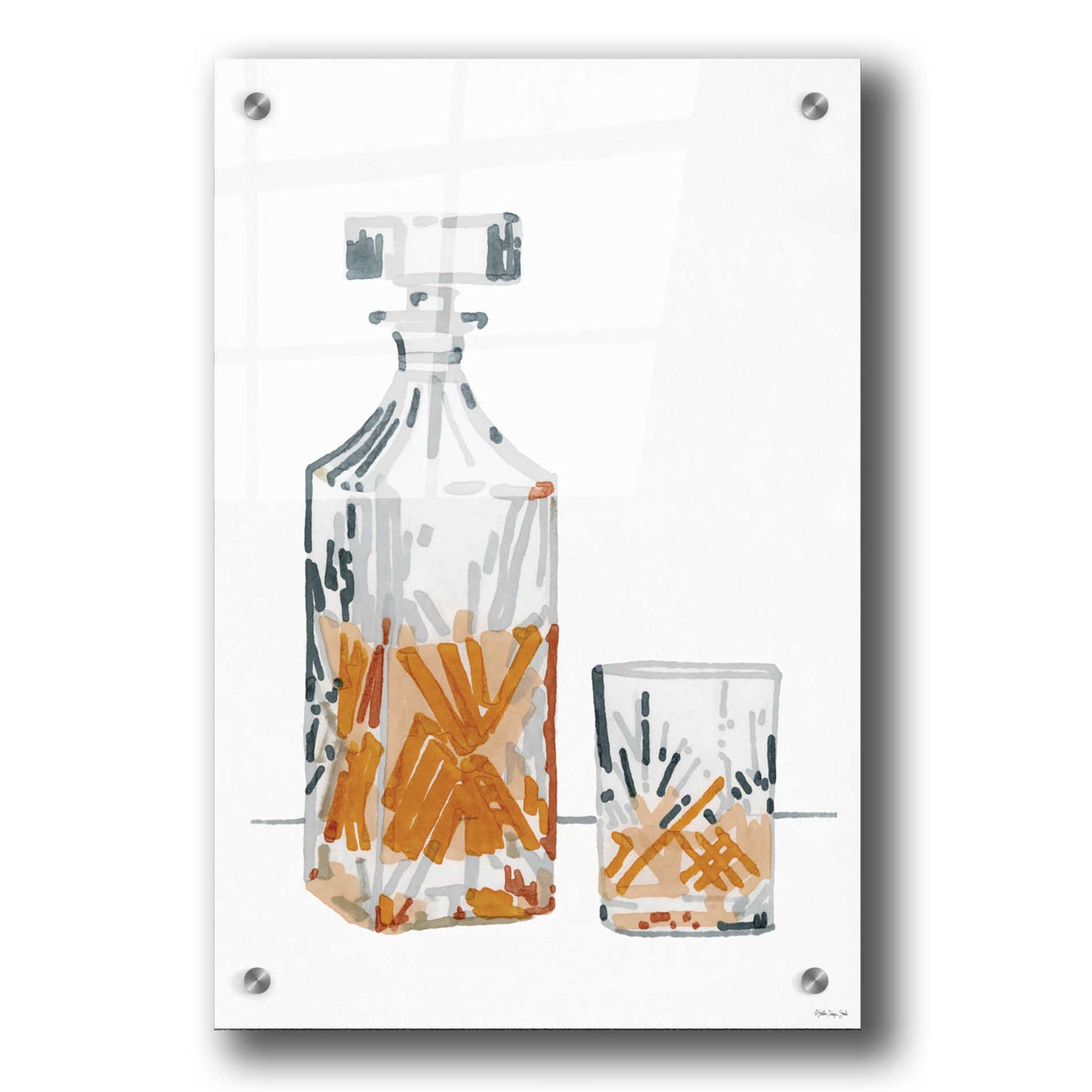 Epic Art 'Vintage Decanter 2' by Stellar Design Studio, Acrylic Glass Wall Art,24x36