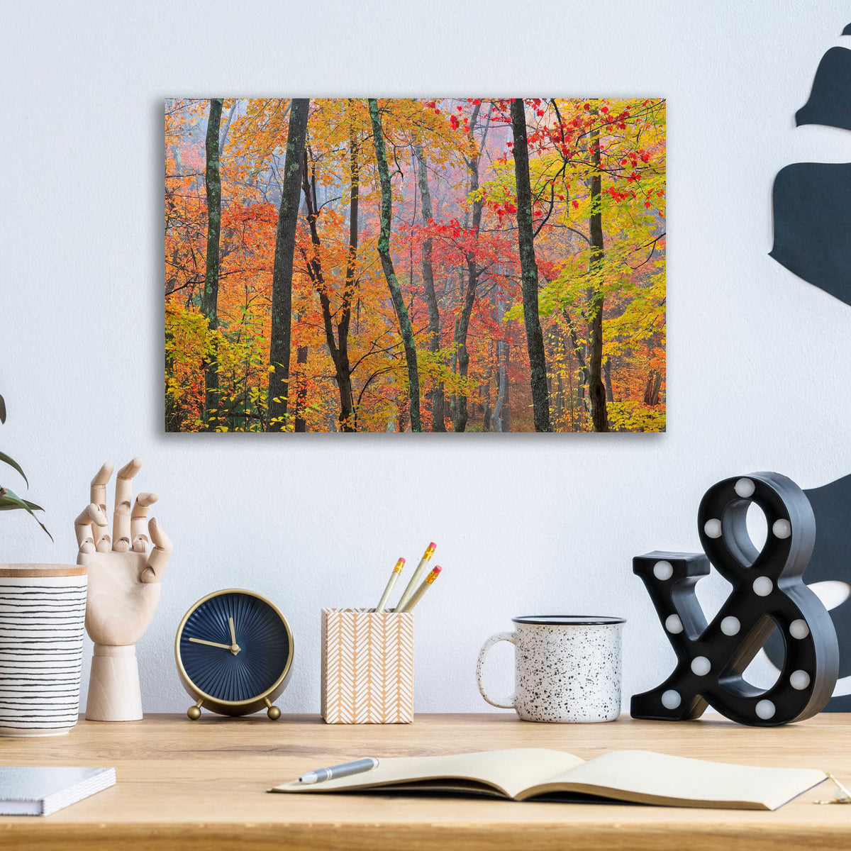 Epic Art 'Autumn Colors' by Patrick Zephyr, Acrylic Glass Wall Art,16x12