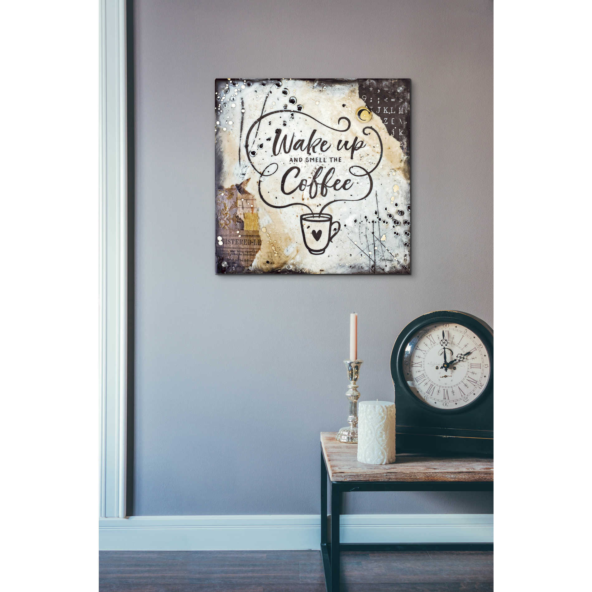 Epic Art 'Coffee Love 3' by Britt Hallowell, Acrylic Glass Wall Art,24x24