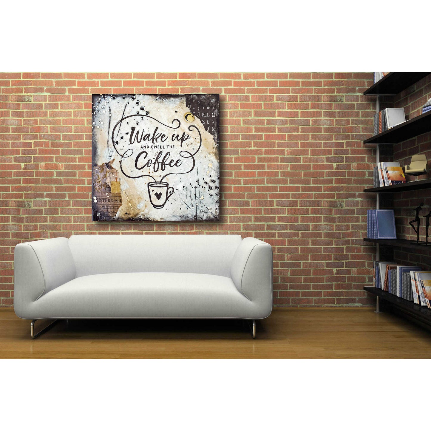 Epic Art 'Coffee Love 3' by Britt Hallowell, Acrylic Glass Wall Art,36x36