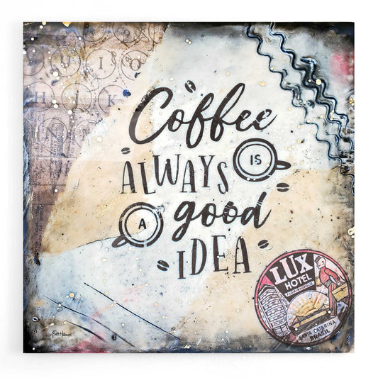 Epic Art 'Coffee Love' by Britt Hallowell, Acrylic Glass Wall Art