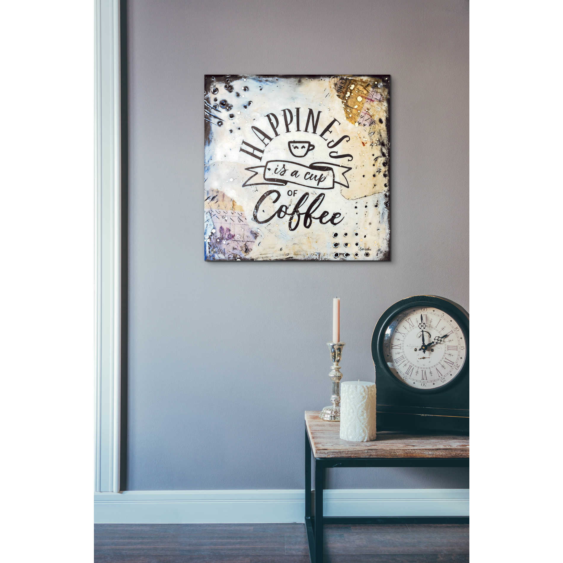 Epic Art 'Coffee Love 1' by Britt Hallowell, Acrylic Glass Wall Art,24x24