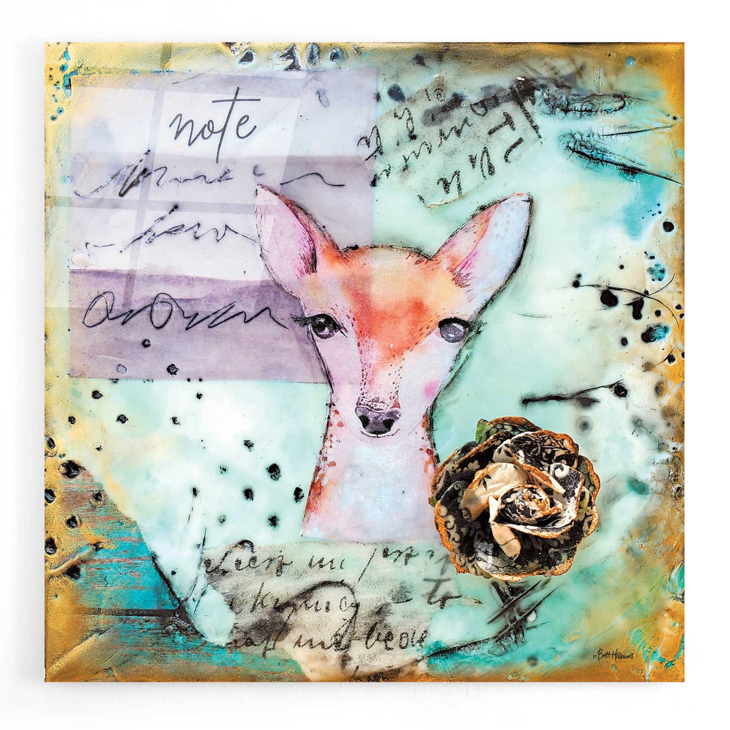 Epic Art 'Woodland Whimsy 1' by Britt Hallowell, Acrylic Glass Wall Art