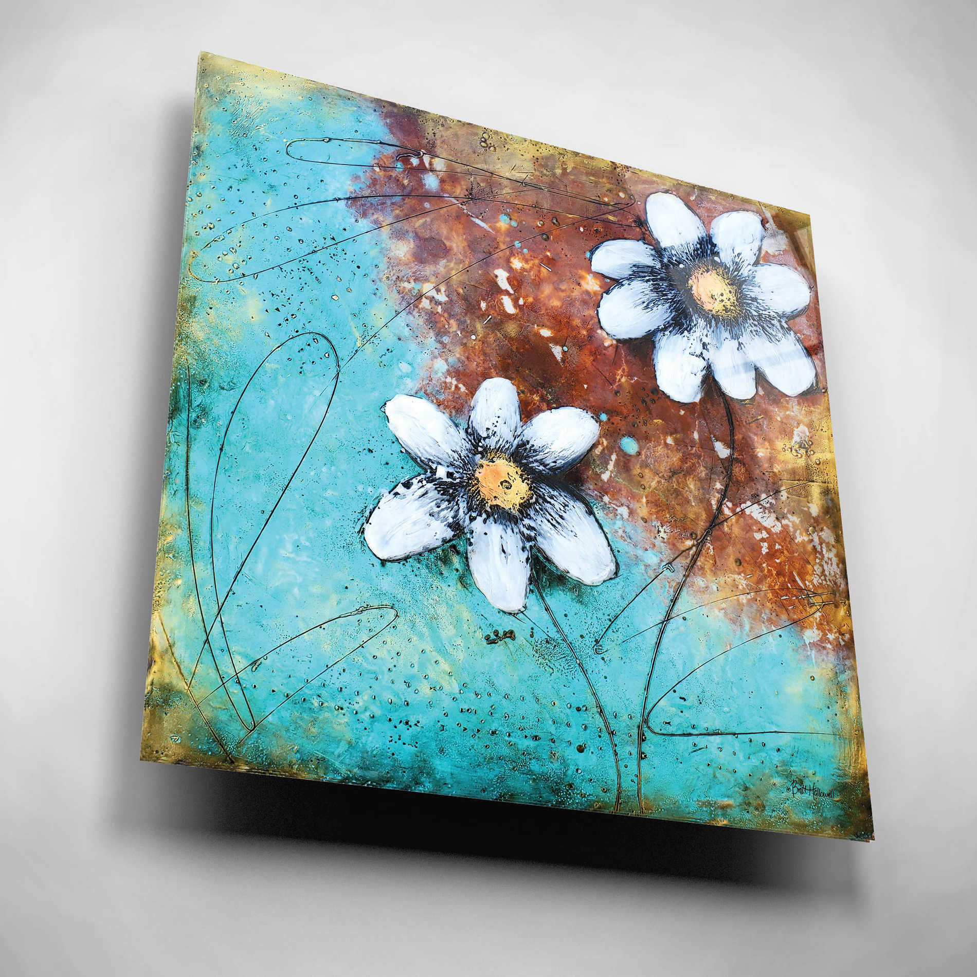 Epic Art 'Custom Balance II' by Britt Hallowell, Acrylic Glass Wall Art,12x12