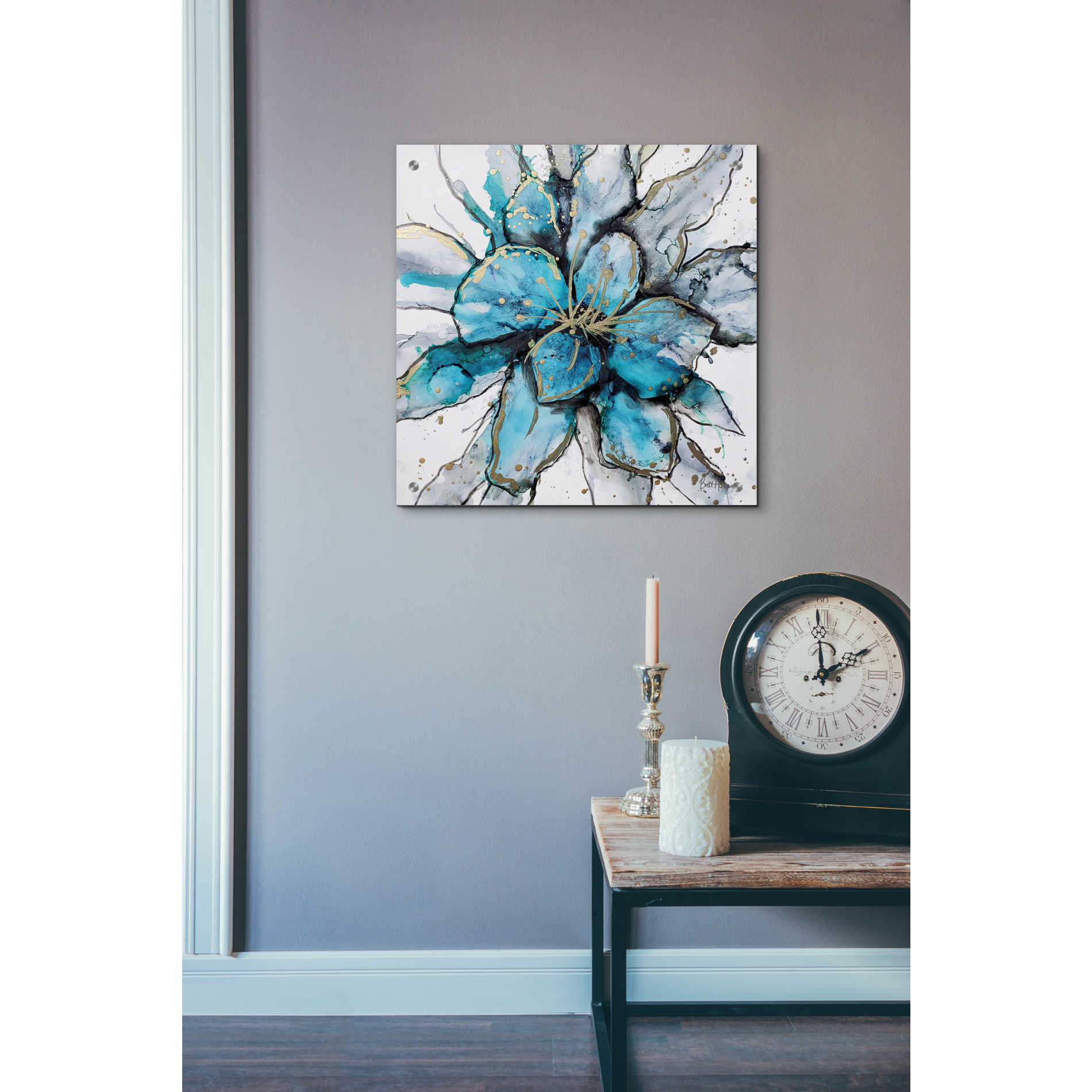 Epic Art 'Blooming 2' by Britt Hallowell, Acrylic Glass Wall Art,24x24