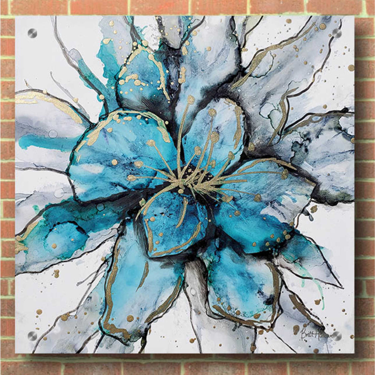 Epic Art 'Blooming 2' by Britt Hallowell, Acrylic Glass Wall Art,36x36