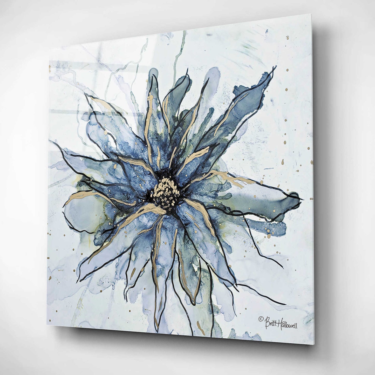 Epic Art 'Blooming 1' by Britt Hallowell, Acrylic Glass Wall Art,12x12