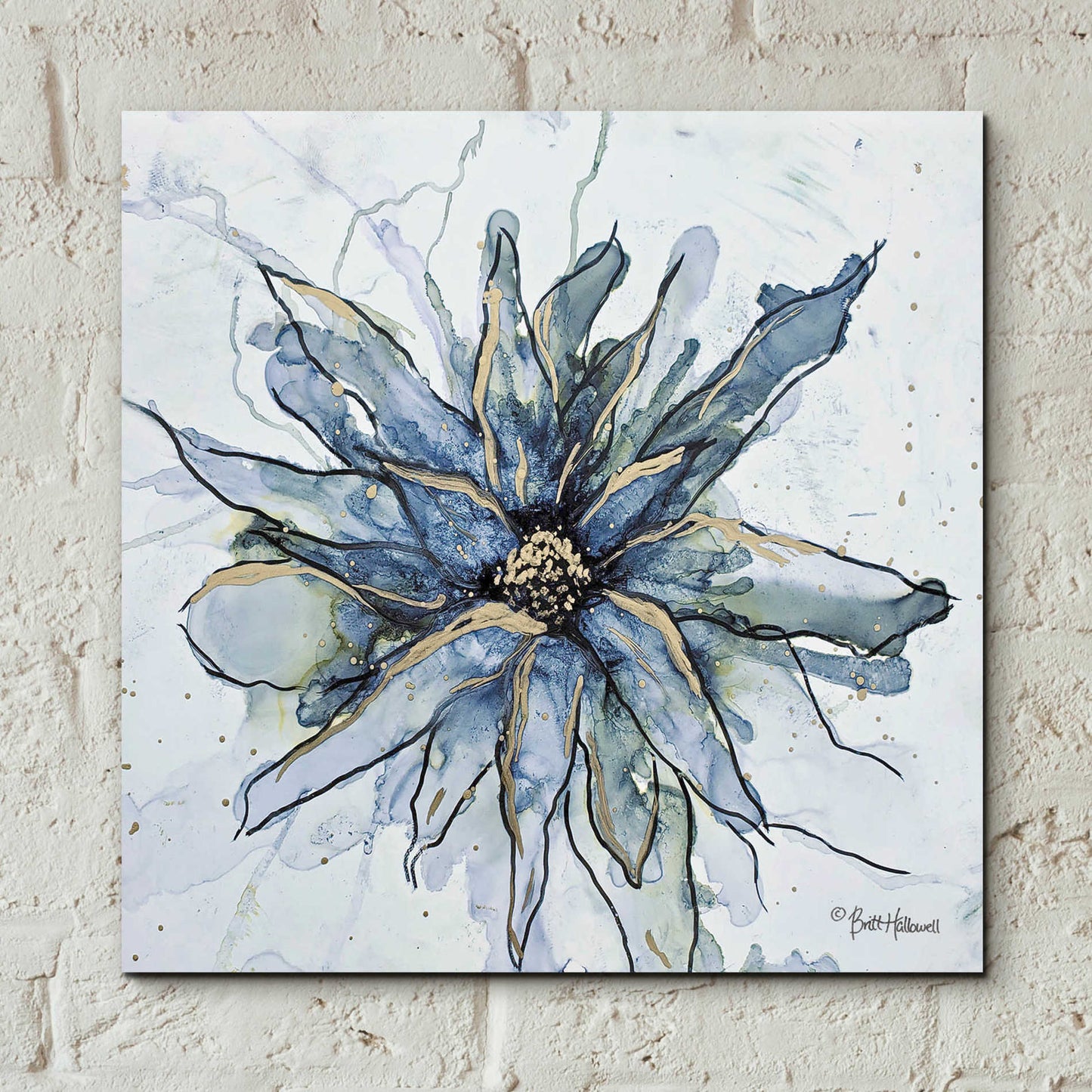 Epic Art 'Blooming 1' by Britt Hallowell, Acrylic Glass Wall Art,12x12