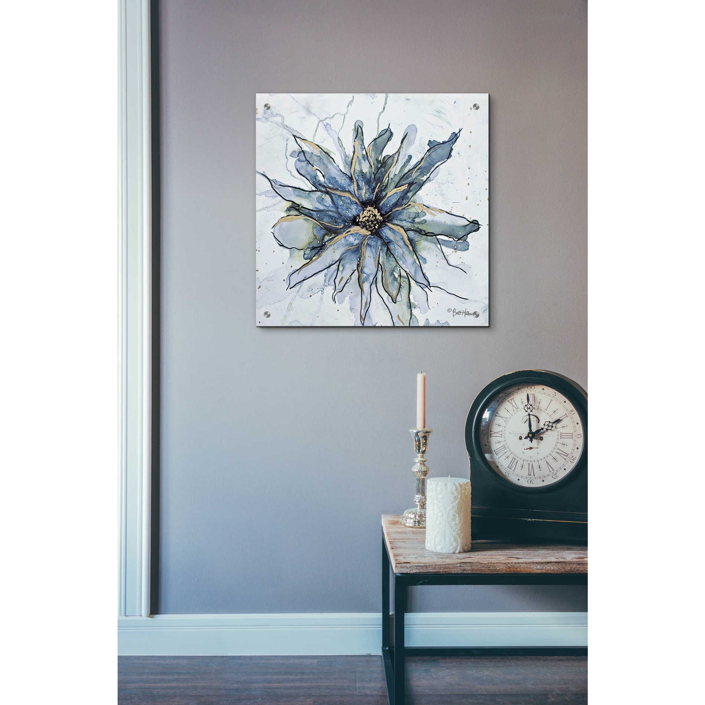 Epic Art 'Blooming 1' by Britt Hallowell, Acrylic Glass Wall Art,24x24