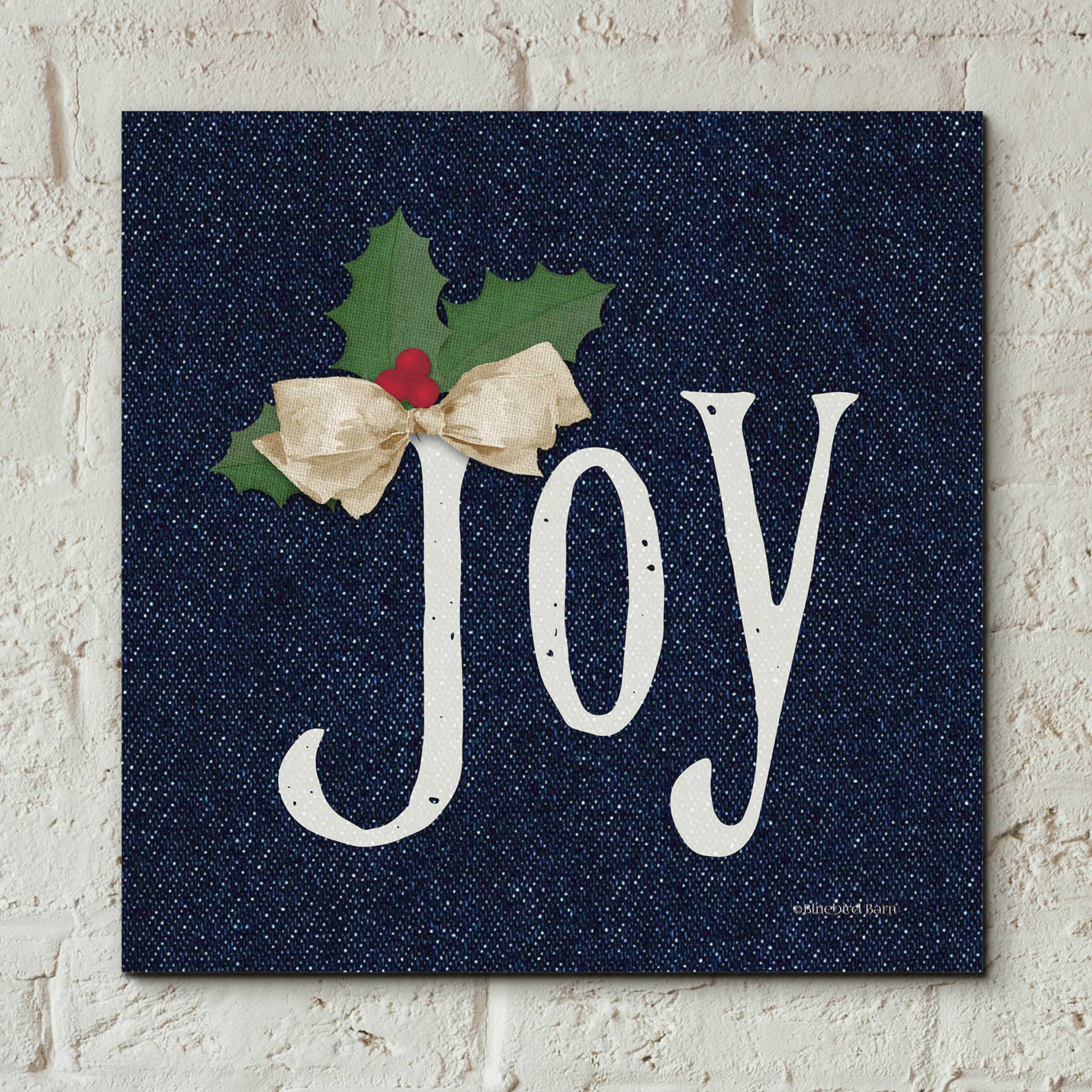 Epic Art 'Joy' by Bluebird Barn, Acrylic Glass Wall Art,12x12