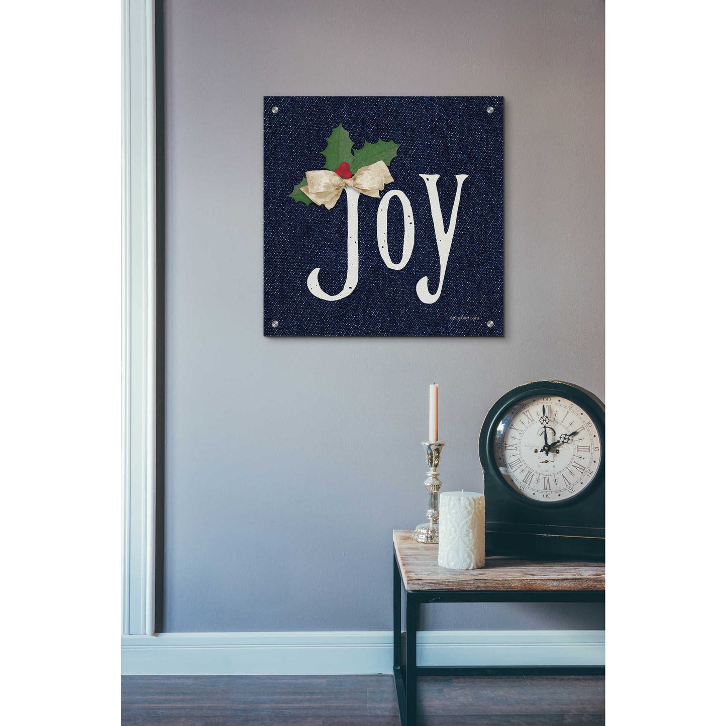 Epic Art 'Joy' by Bluebird Barn, Acrylic Glass Wall Art,24x24