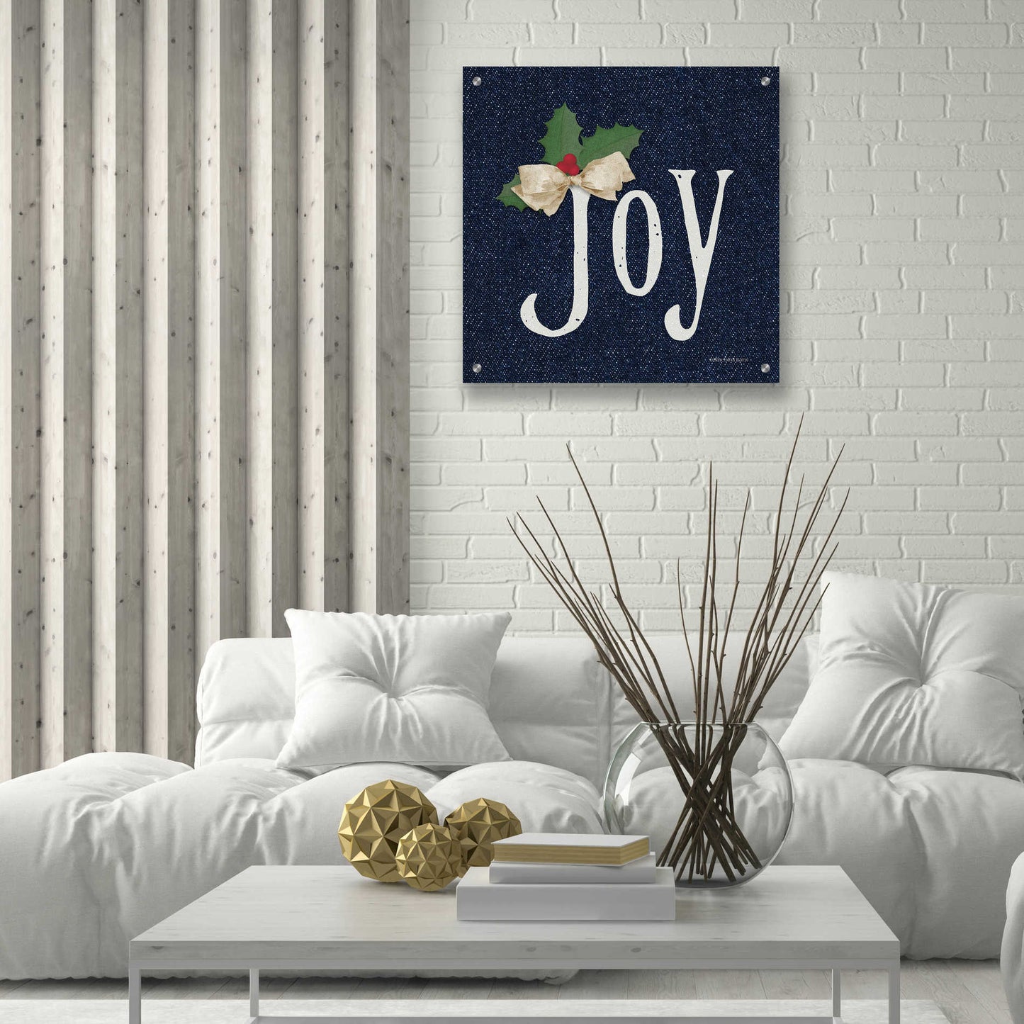 Epic Art 'Joy' by Bluebird Barn, Acrylic Glass Wall Art,24x24