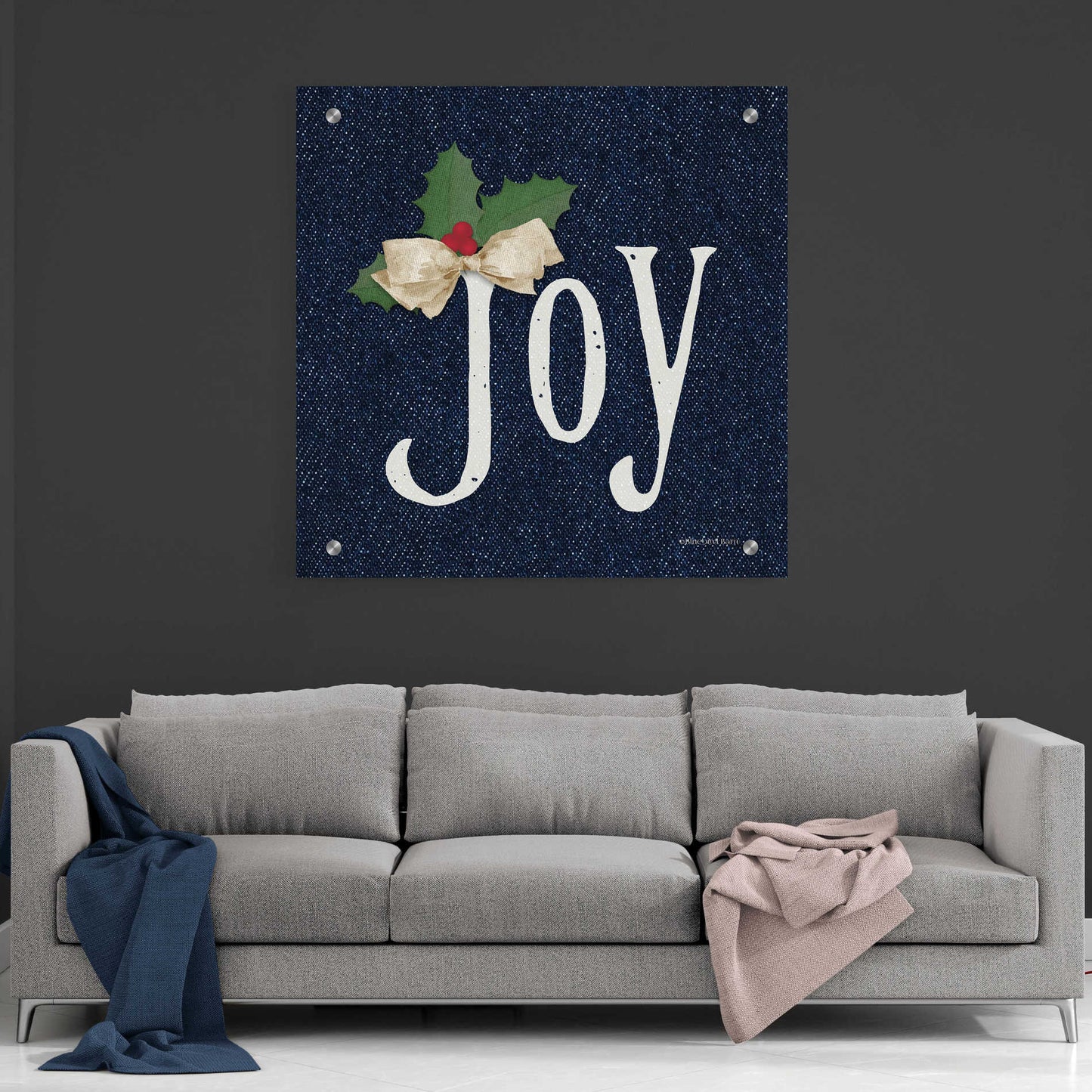 Epic Art 'Joy' by Bluebird Barn, Acrylic Glass Wall Art,36x36