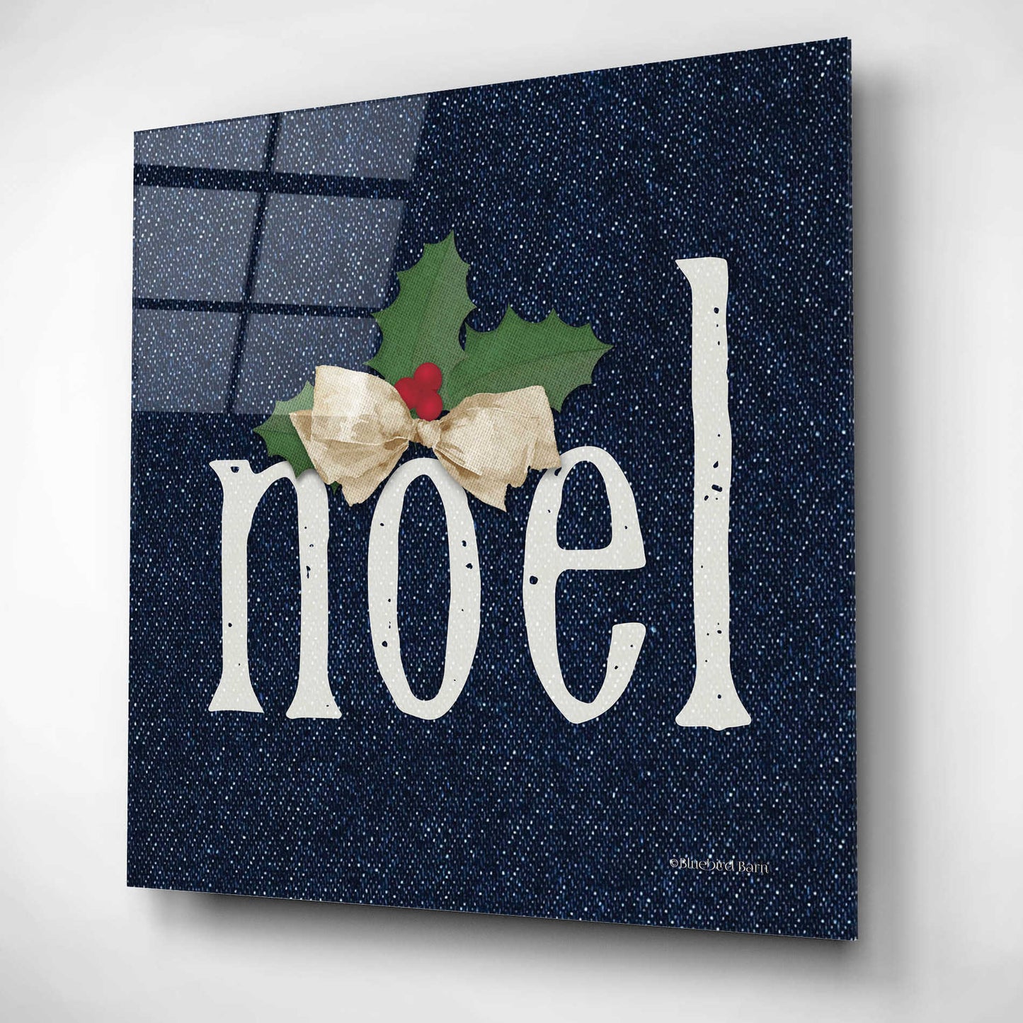 Epic Art 'Noel' by Bluebird Barn, Acrylic Glass Wall Art,12x12