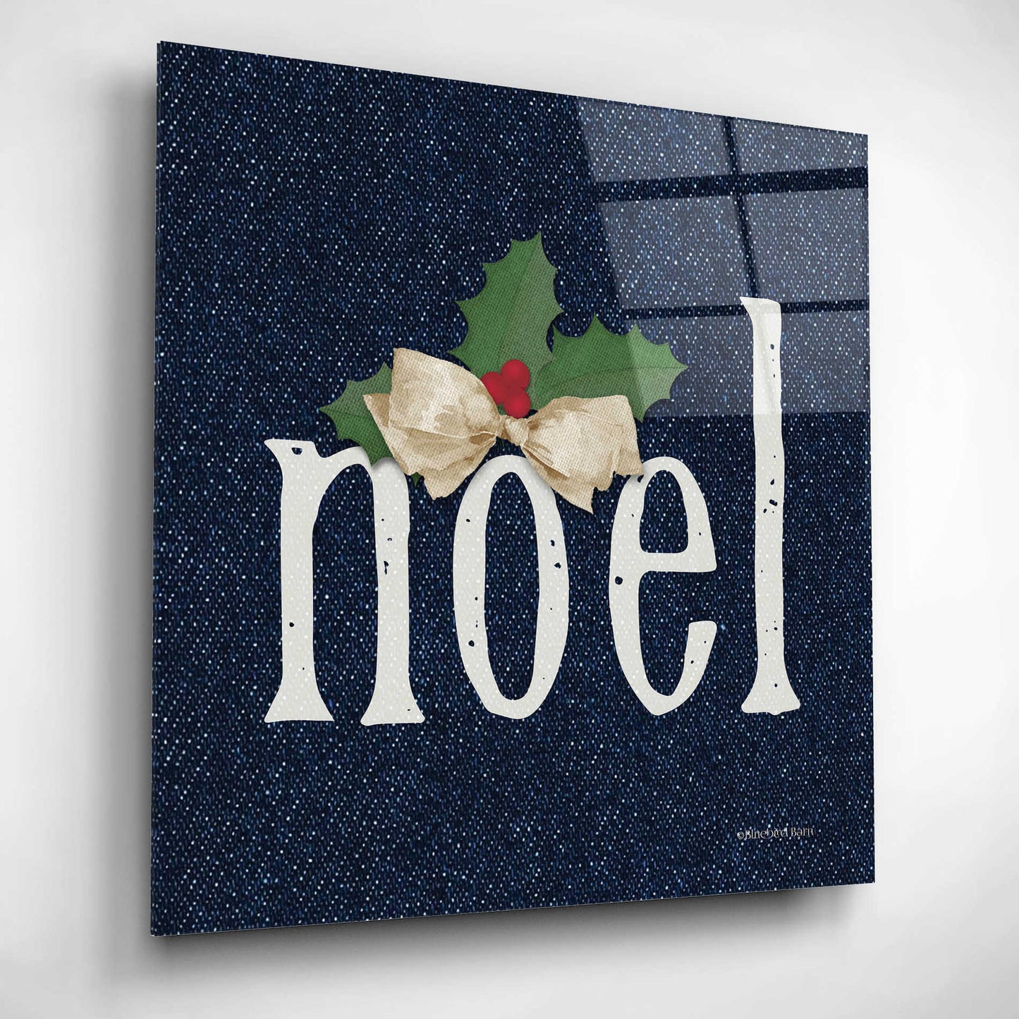 Epic Art 'Noel' by Bluebird Barn, Acrylic Glass Wall Art,12x12