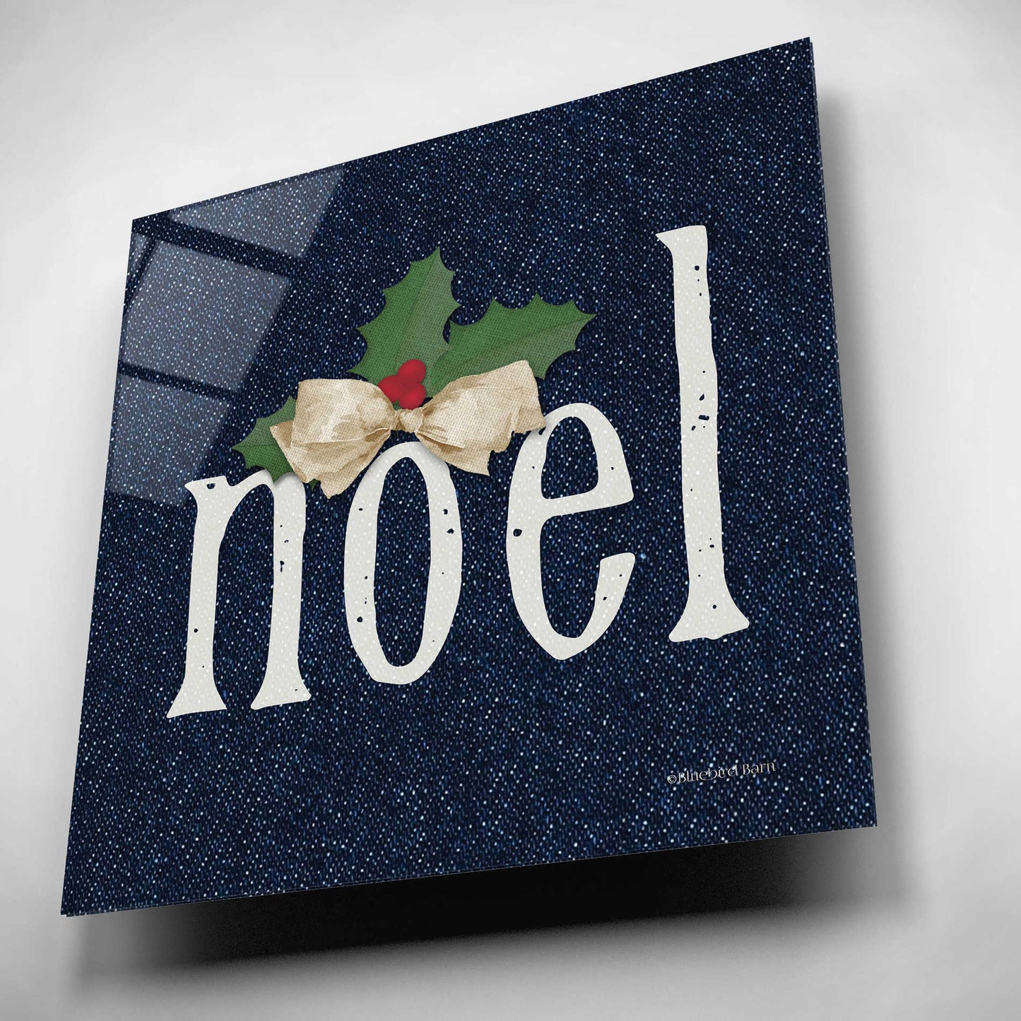 Epic Art 'Noel' by Bluebird Barn, Acrylic Glass Wall Art,12x12