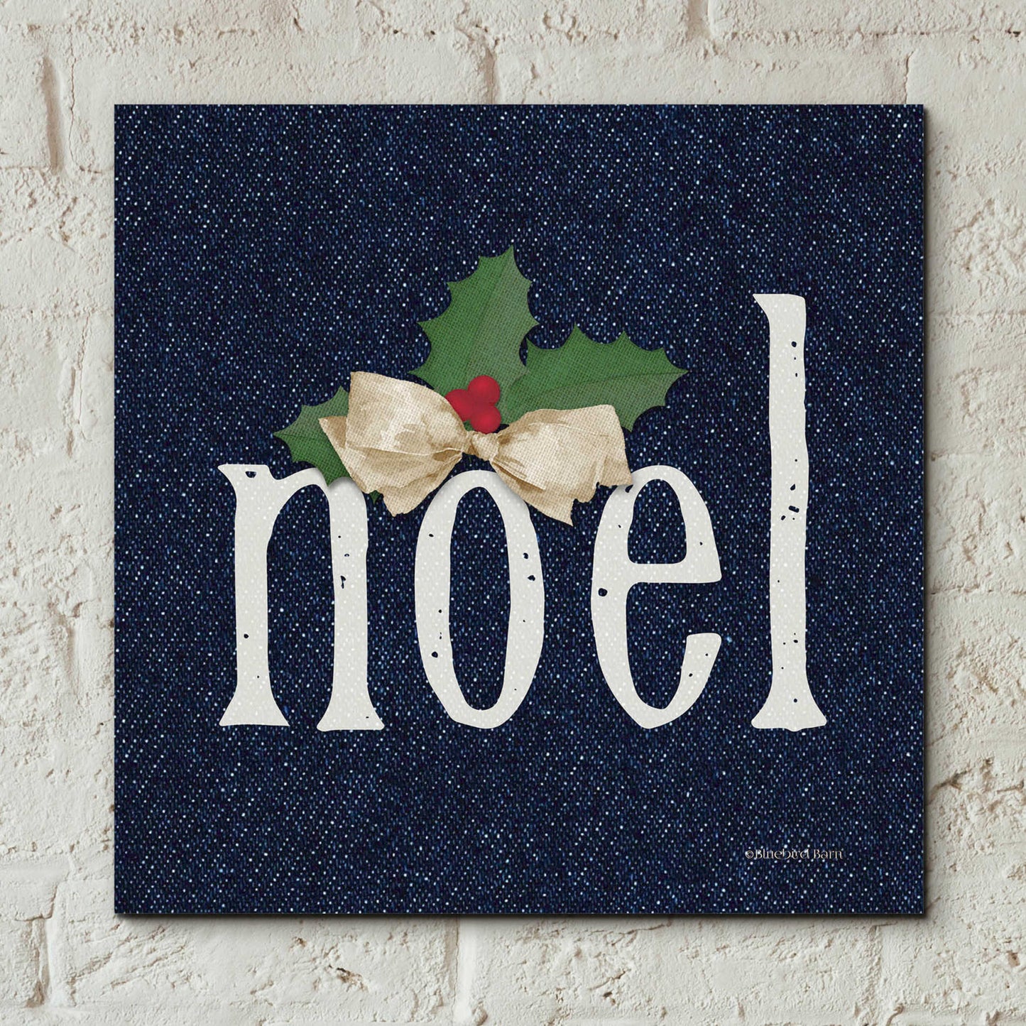 Epic Art 'Noel' by Bluebird Barn, Acrylic Glass Wall Art,12x12