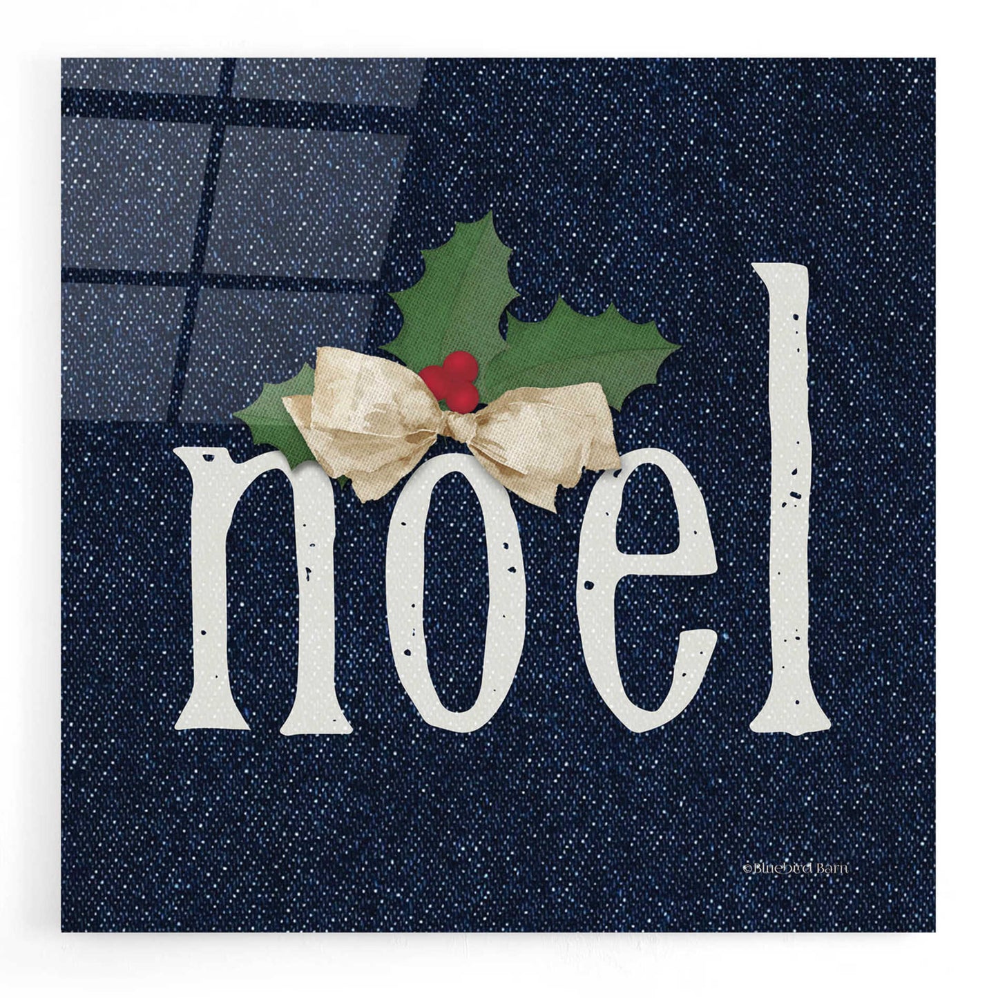 Epic Art 'Noel' by Bluebird Barn, Acrylic Glass Wall Art,12x12