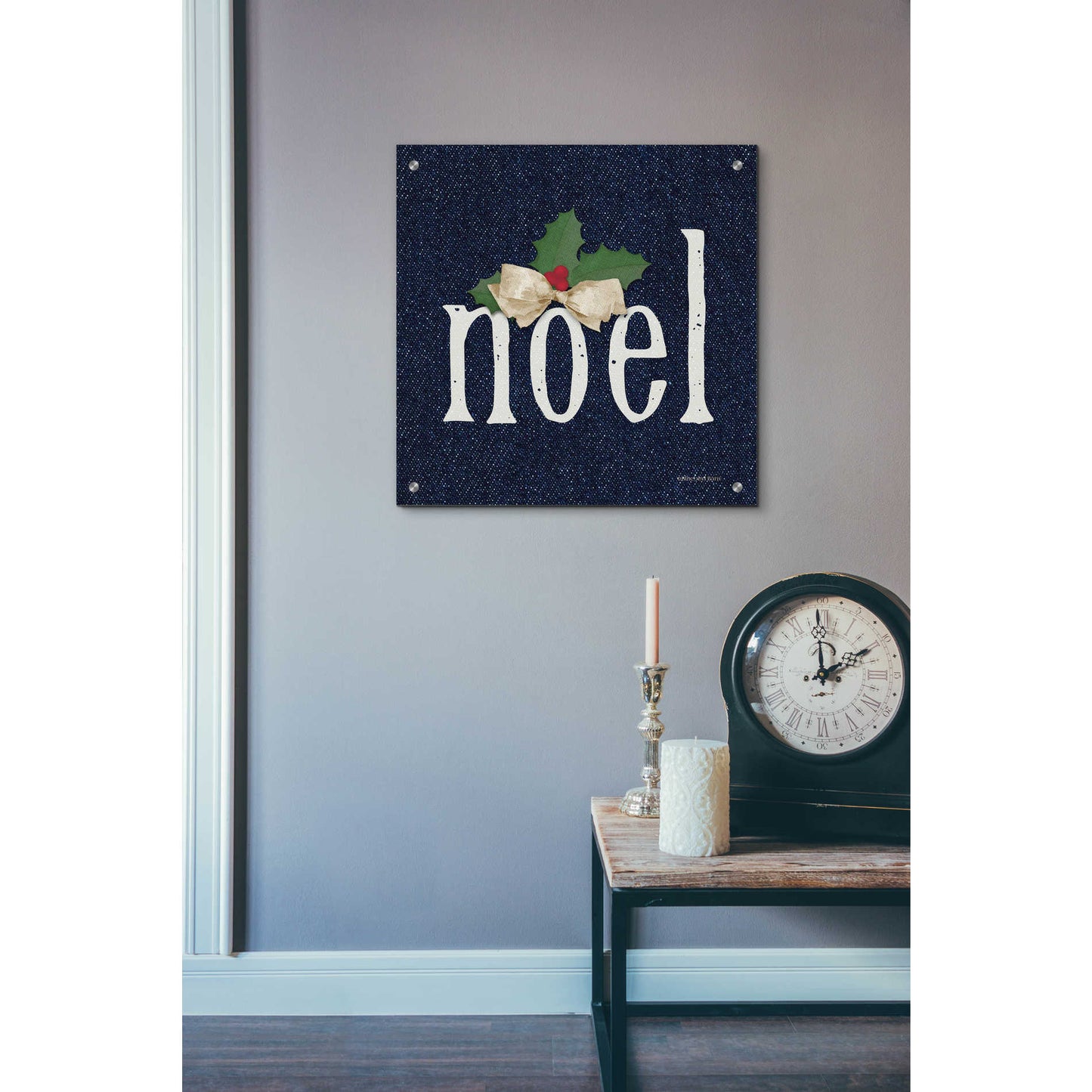 Epic Art 'Noel' by Bluebird Barn, Acrylic Glass Wall Art,24x24