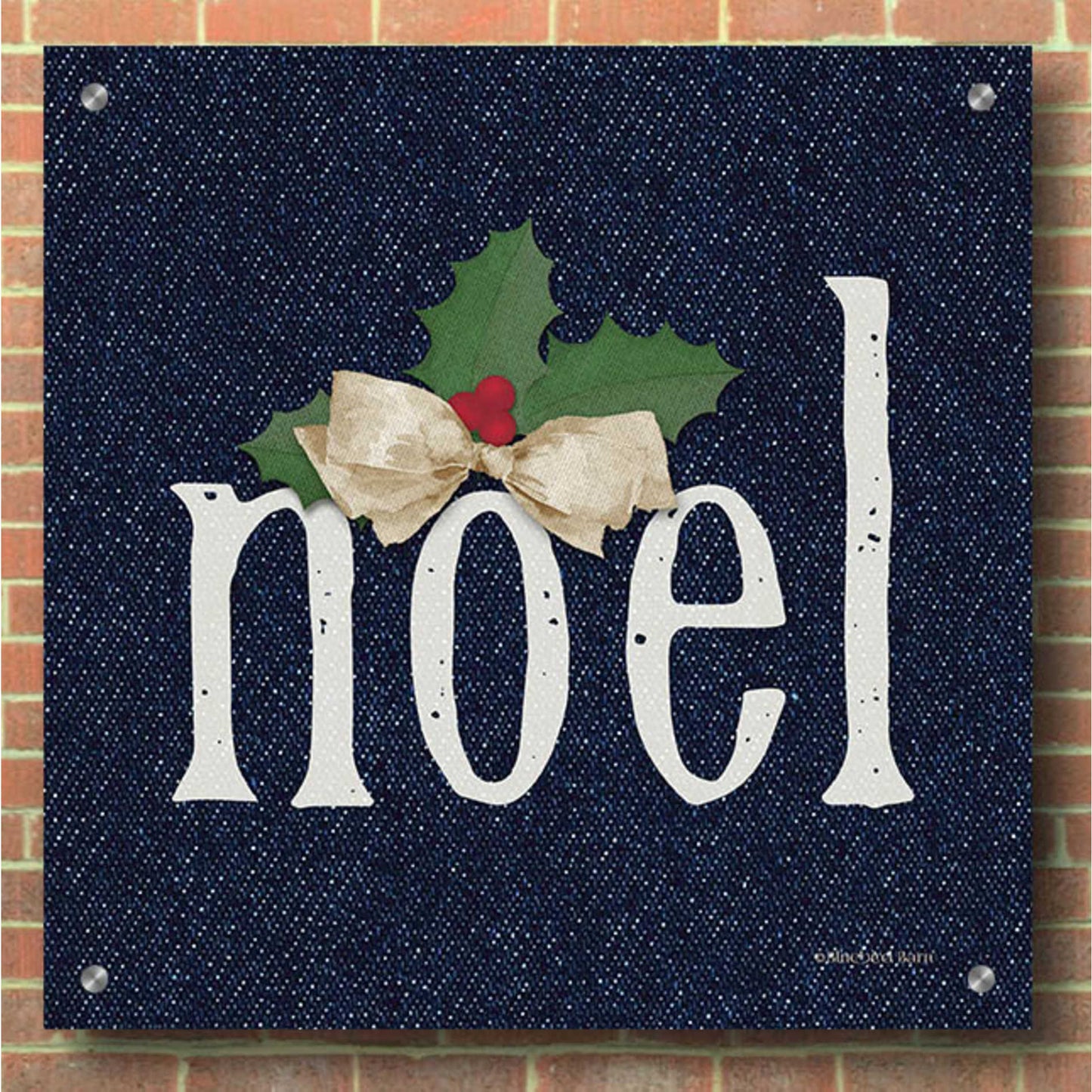 Epic Art 'Noel' by Bluebird Barn, Acrylic Glass Wall Art,36x36