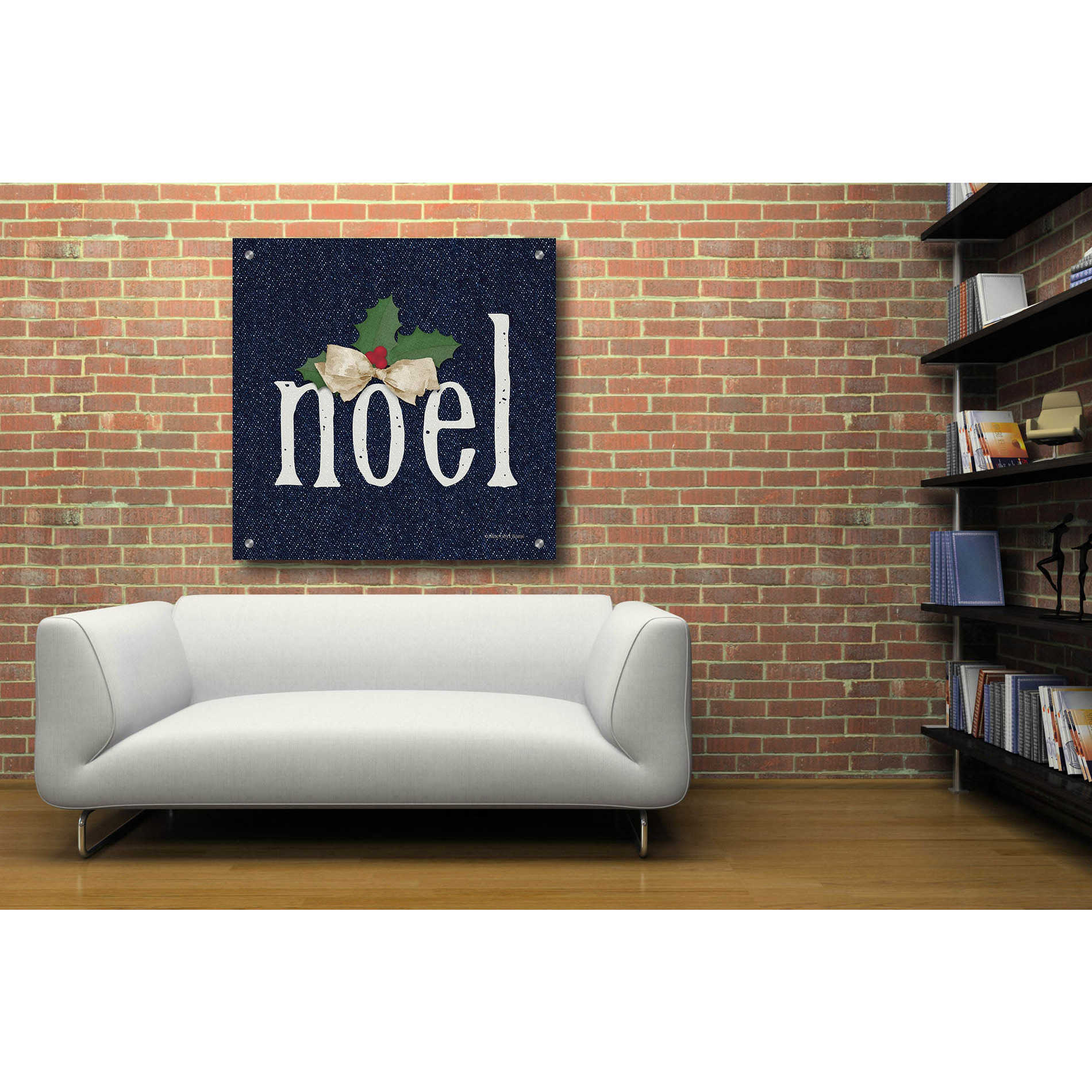 Epic Art 'Noel' by Bluebird Barn, Acrylic Glass Wall Art,36x36