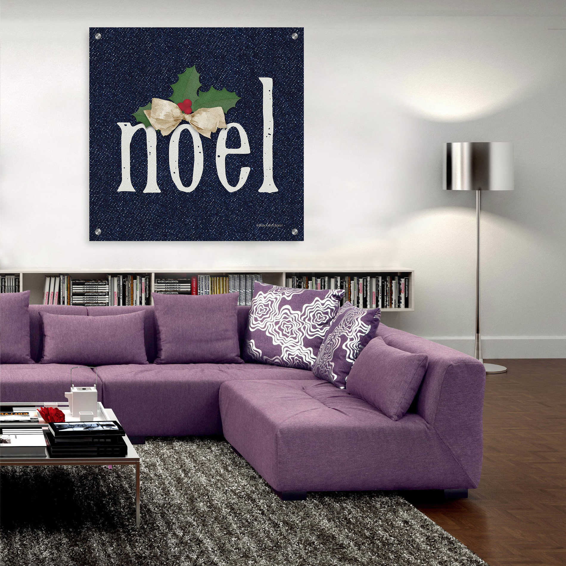 Epic Art 'Noel' by Bluebird Barn, Acrylic Glass Wall Art,36x36