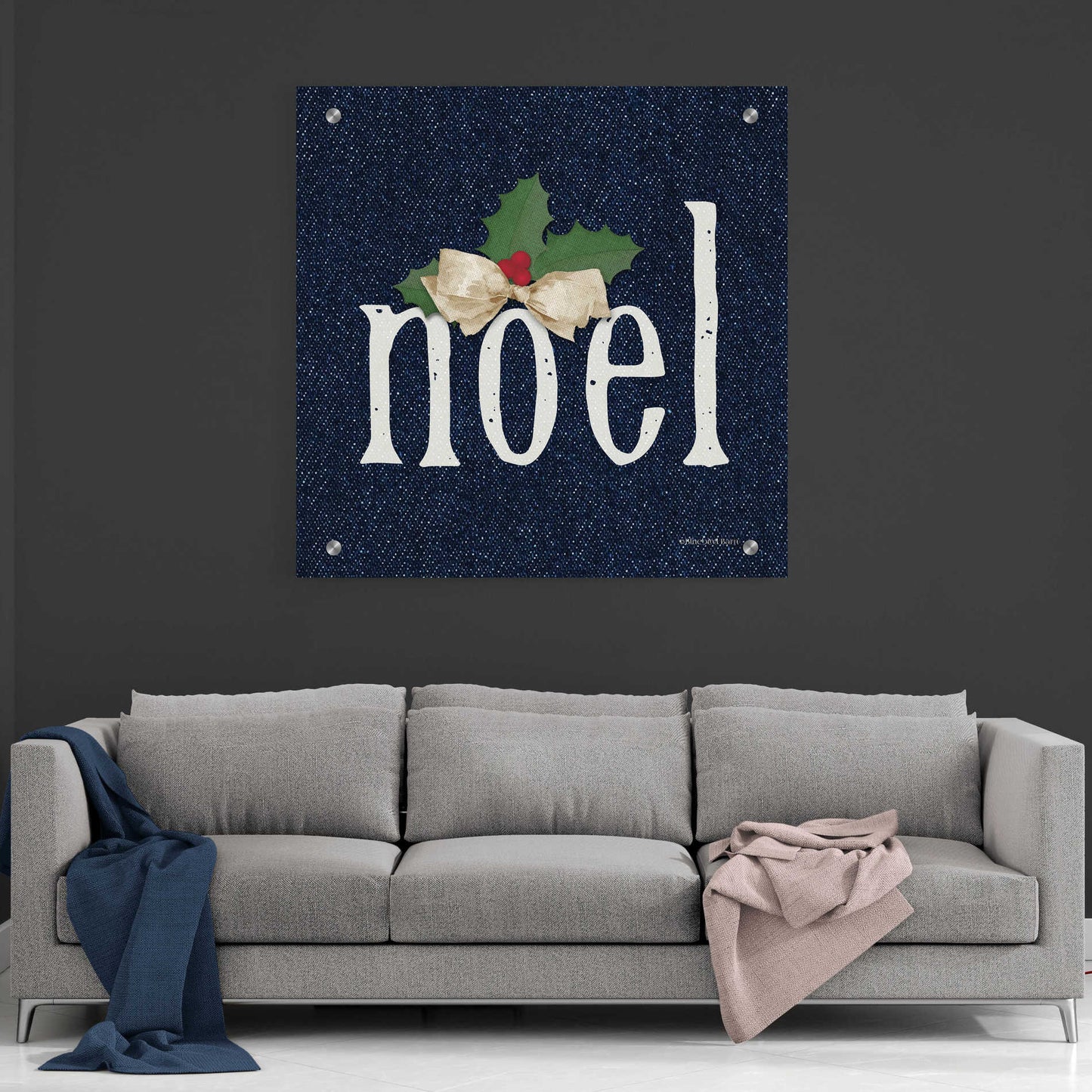 Epic Art 'Noel' by Bluebird Barn, Acrylic Glass Wall Art,36x36