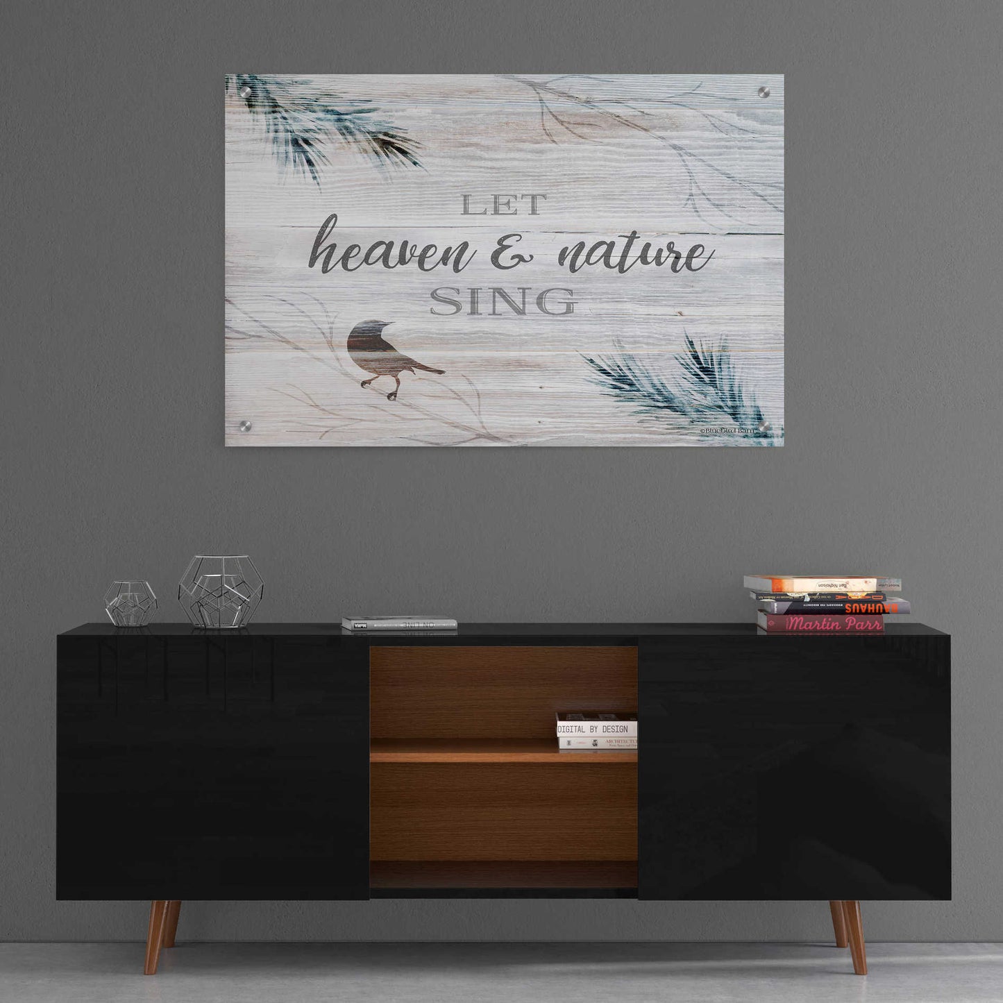 Epic Art 'Let Heaven & Nature Sing' by Bluebird Barn, Acrylic Glass Wall Art,36x24