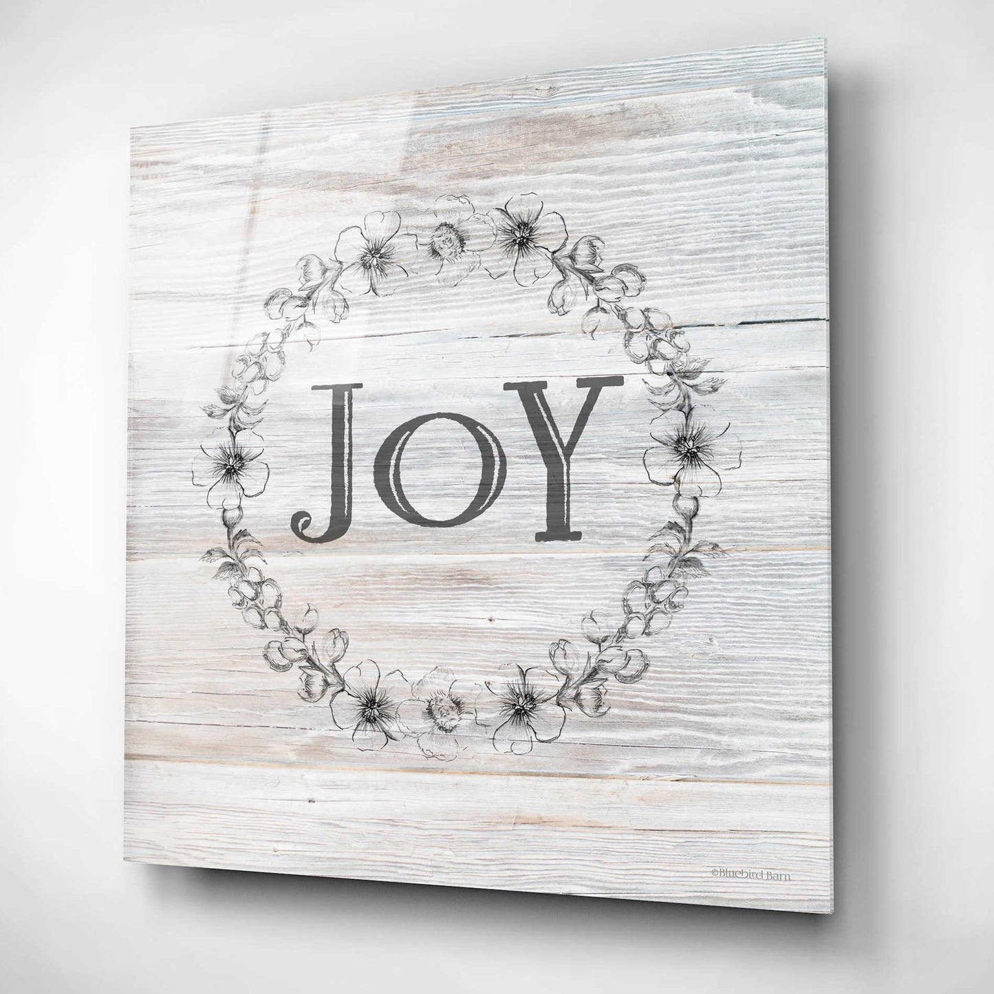 Epic Art 'Joy II' by Bluebird Barn, Acrylic Glass Wall Art,12x12