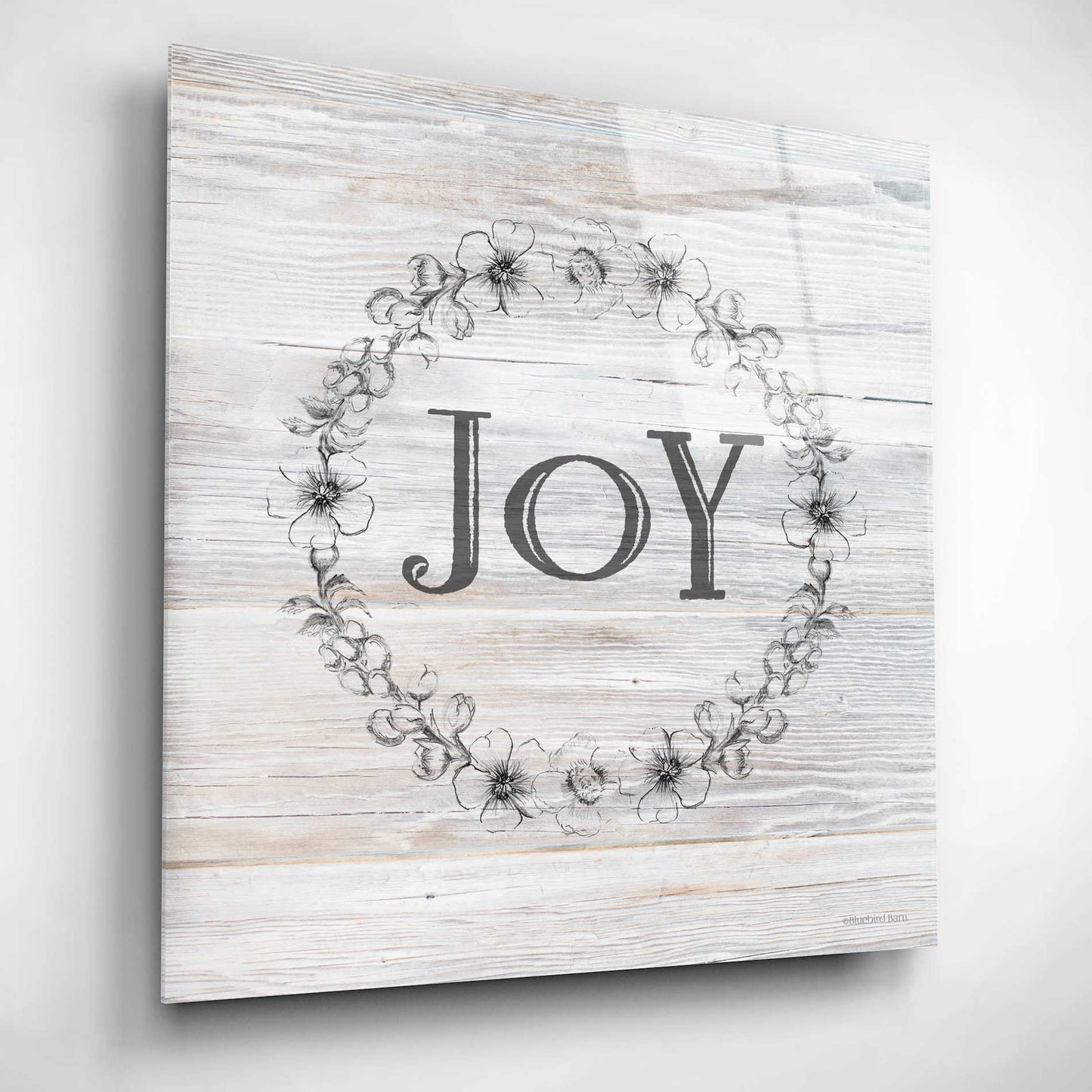 Epic Art 'Joy II' by Bluebird Barn, Acrylic Glass Wall Art,12x12