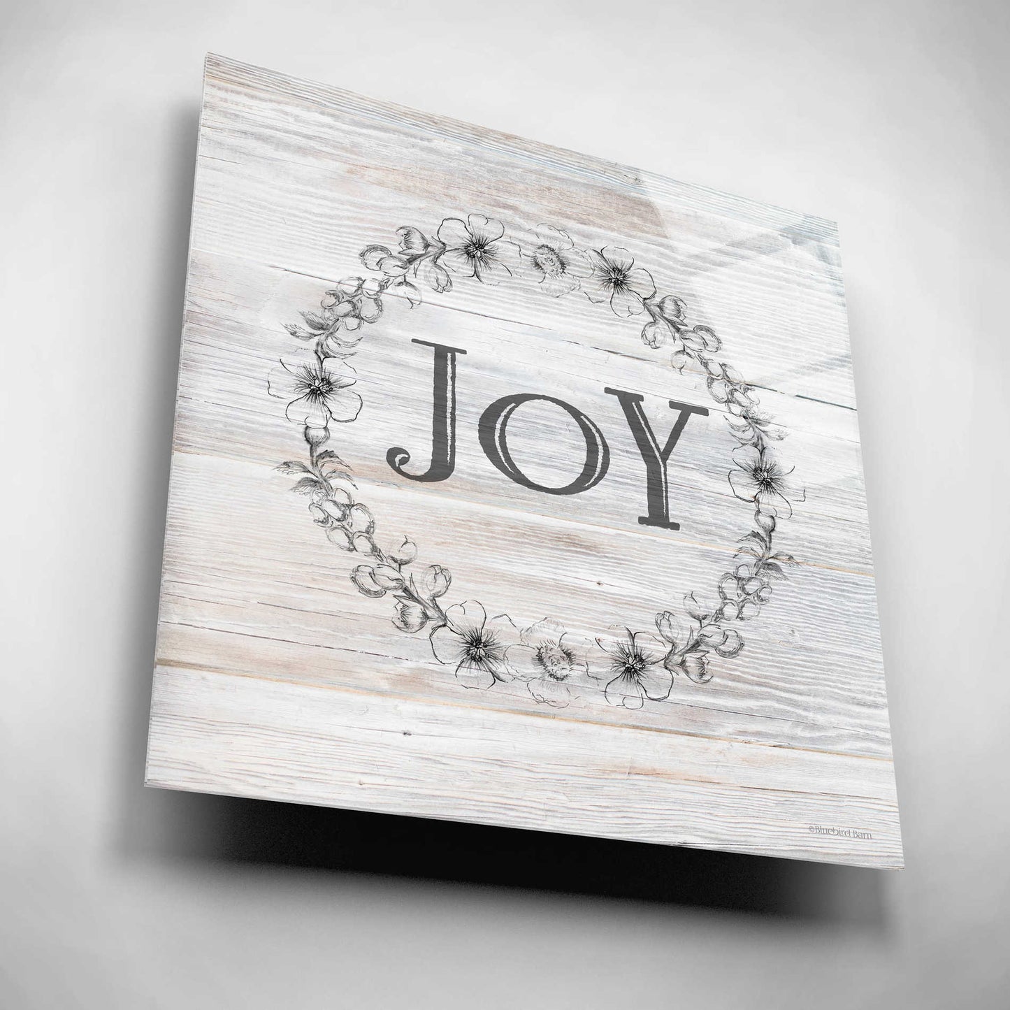 Epic Art 'Joy II' by Bluebird Barn, Acrylic Glass Wall Art,12x12