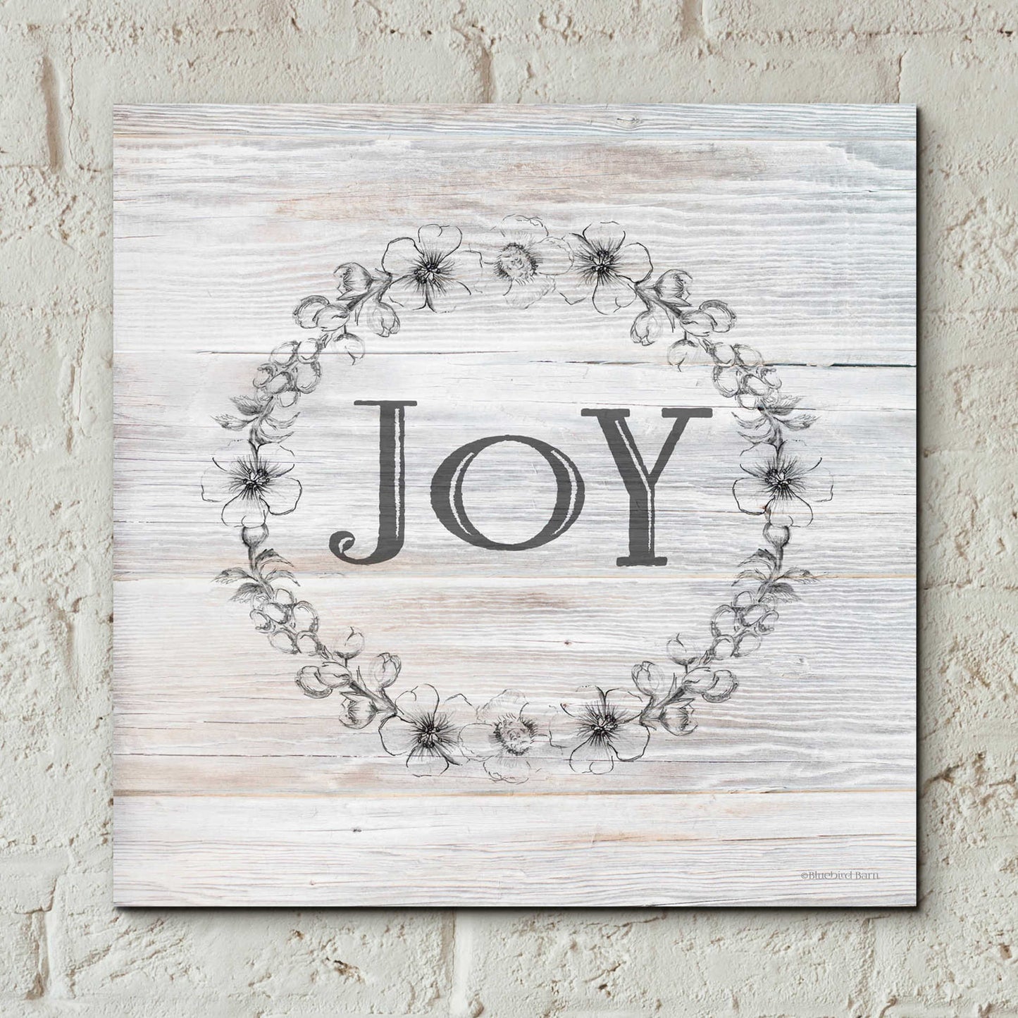 Epic Art 'Joy II' by Bluebird Barn, Acrylic Glass Wall Art,12x12