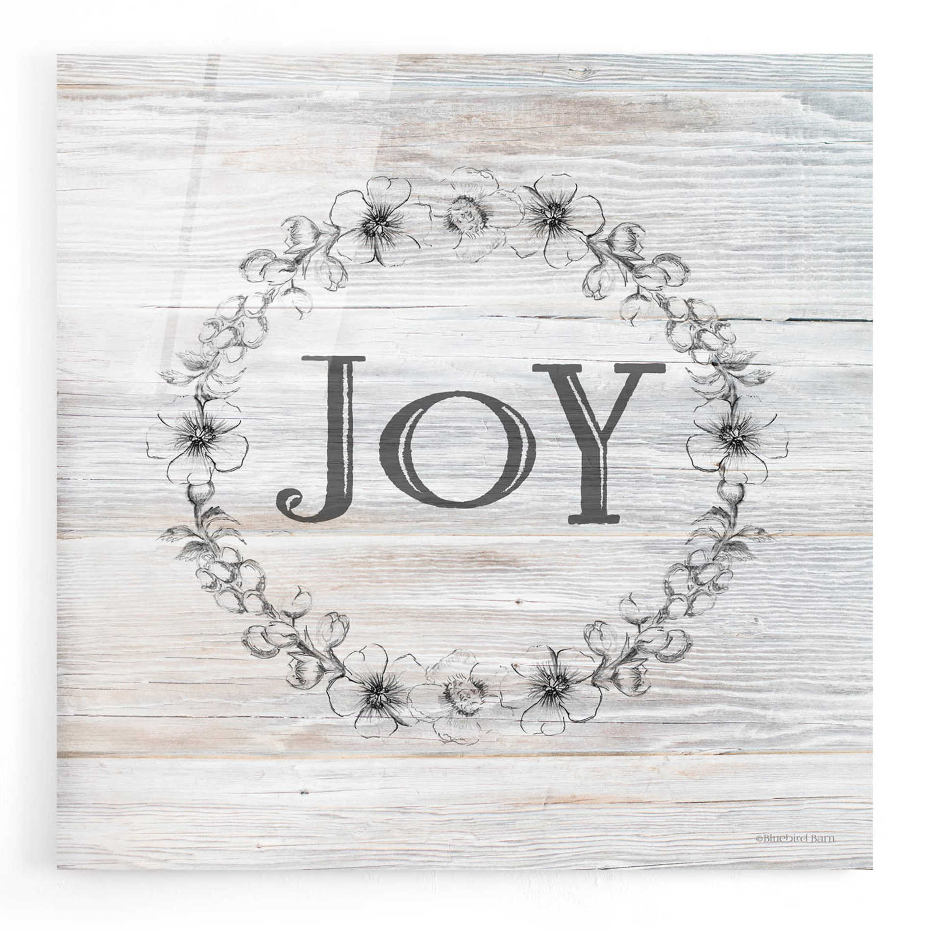 Epic Art 'Joy II' by Bluebird Barn, Acrylic Glass Wall Art,12x12