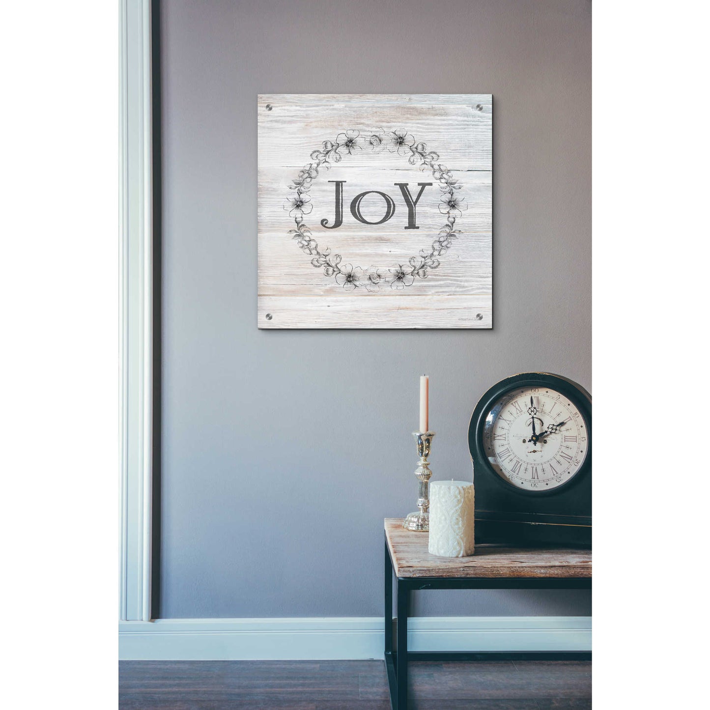 Epic Art 'Joy II' by Bluebird Barn, Acrylic Glass Wall Art,24x24