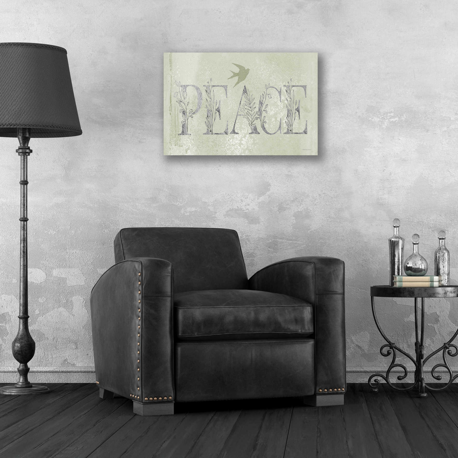 Epic Art 'Peace II' by Bluebird Barn, Acrylic Glass Wall Art,24x16