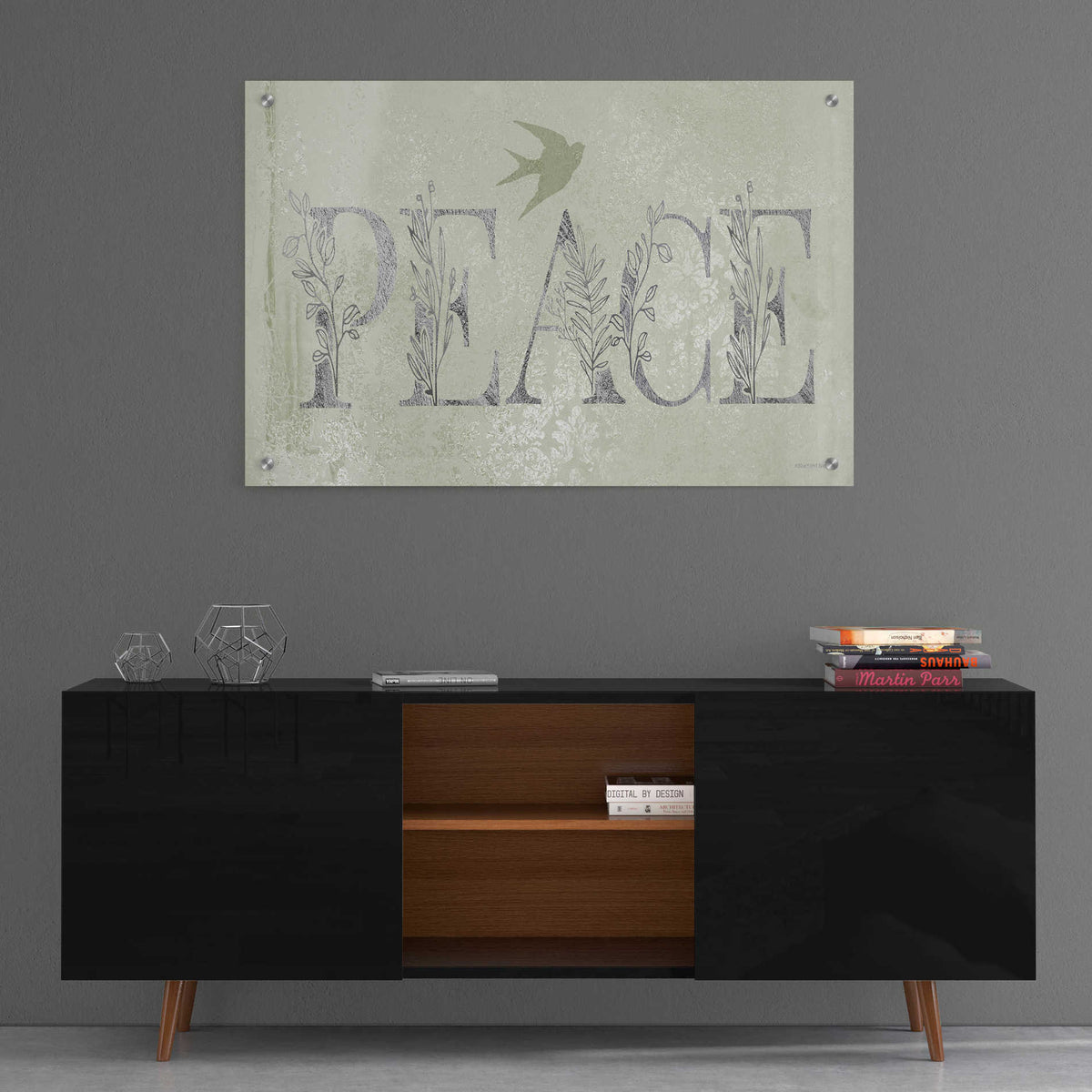 Epic Art 'Peace II' by Bluebird Barn, Acrylic Glass Wall Art,36x24