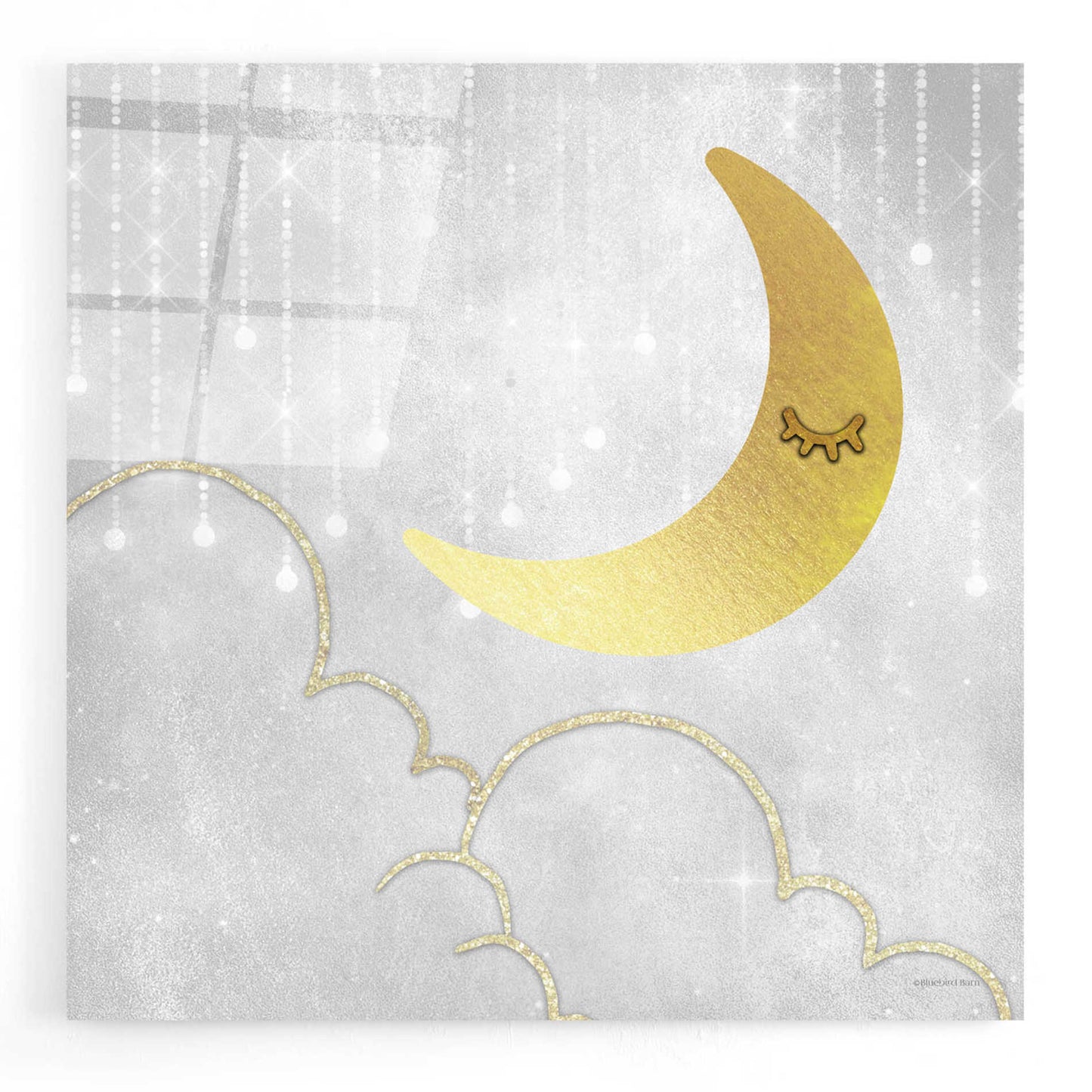 Epic Art 'Gold Moon' by Bluebird Barn, Acrylic Glass Wall Art