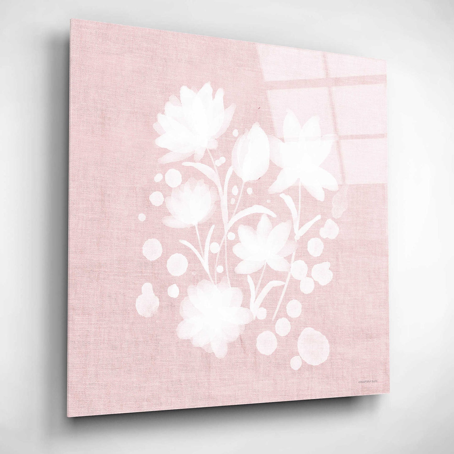 Epic Art 'Pink Flower Bunch I' by Bluebird Barn, Acrylic Glass Wall Art,12x12