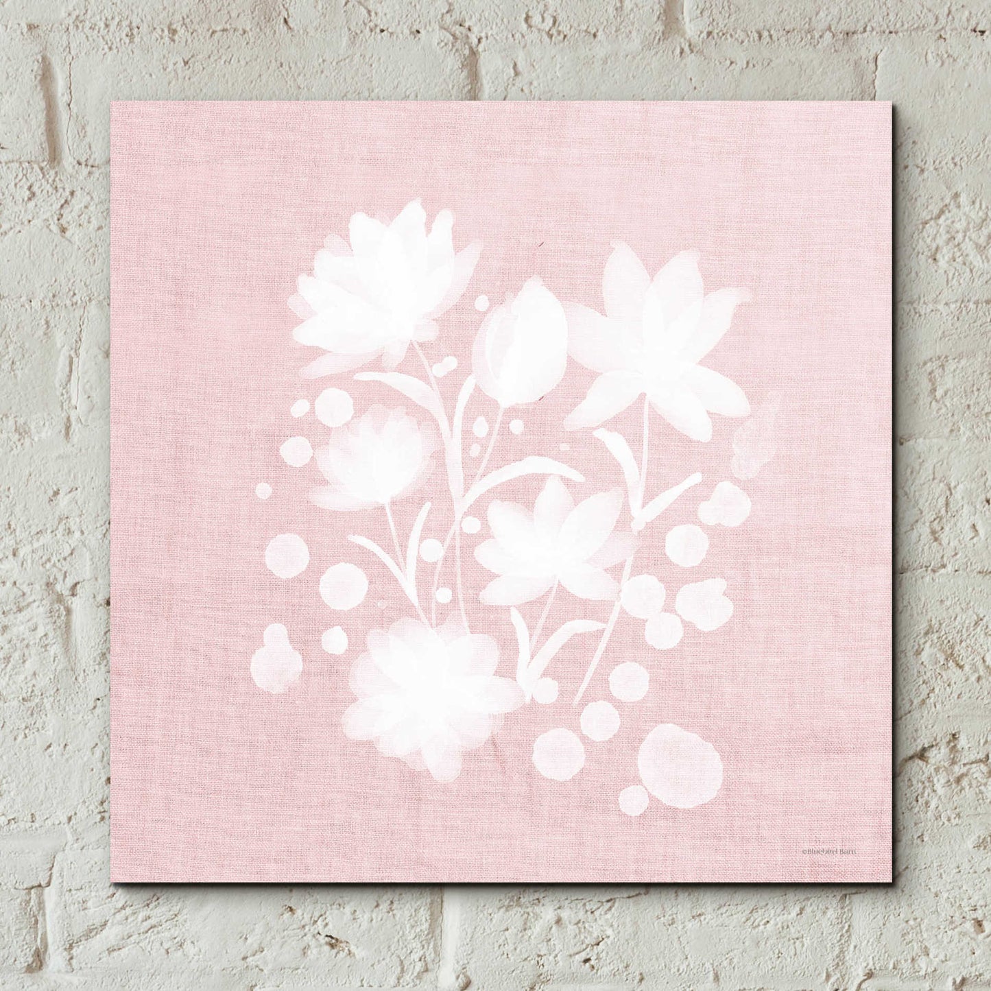 Epic Art 'Pink Flower Bunch I' by Bluebird Barn, Acrylic Glass Wall Art,12x12