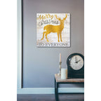 Epic Art 'Merry Christmas to Everyone Deer' by Cindy Jacobs, Acrylic Glass Wall Art,24x24