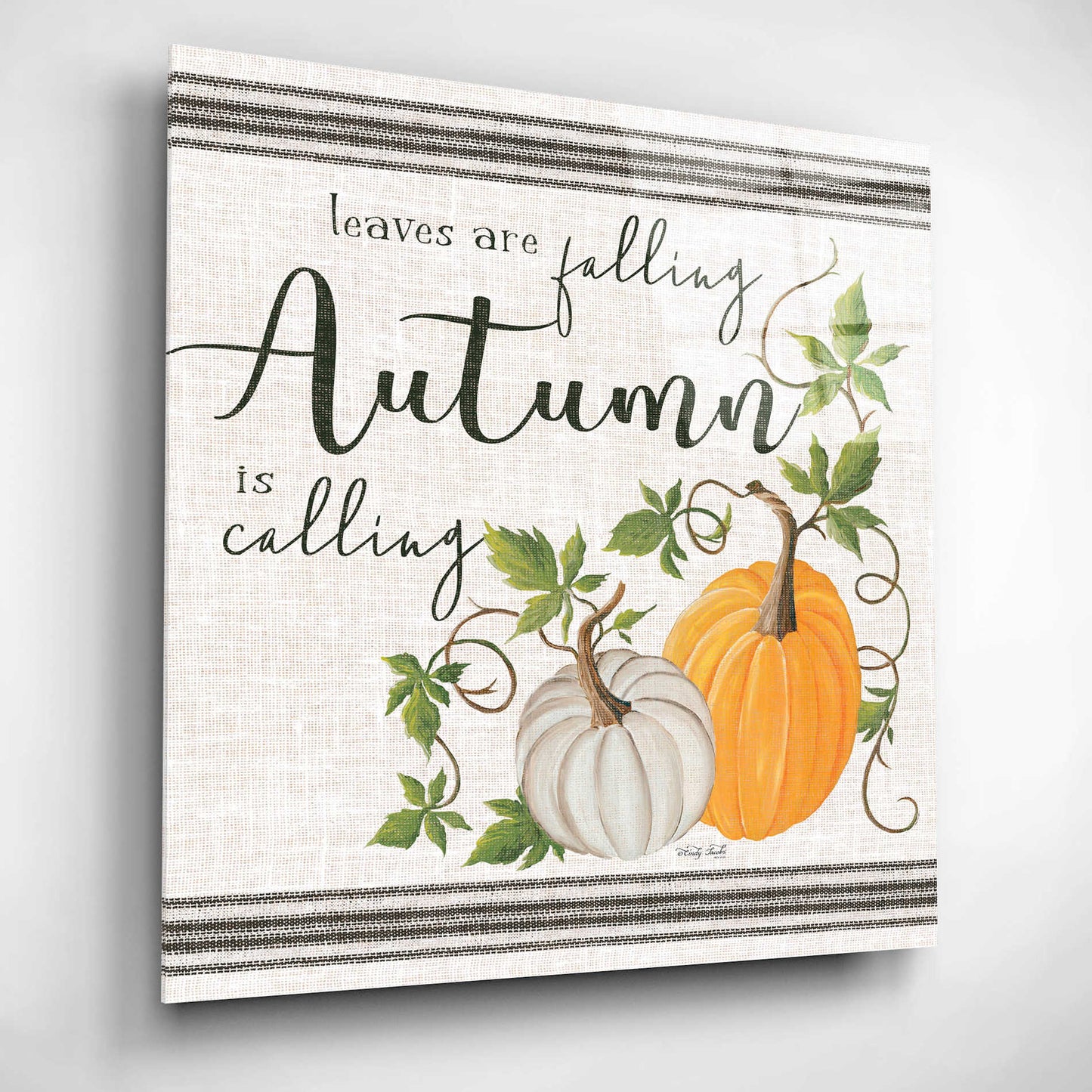 Epic Art 'Autumn is Calling' by Cindy Jacobs, Acrylic Glass Wall Art,12x12