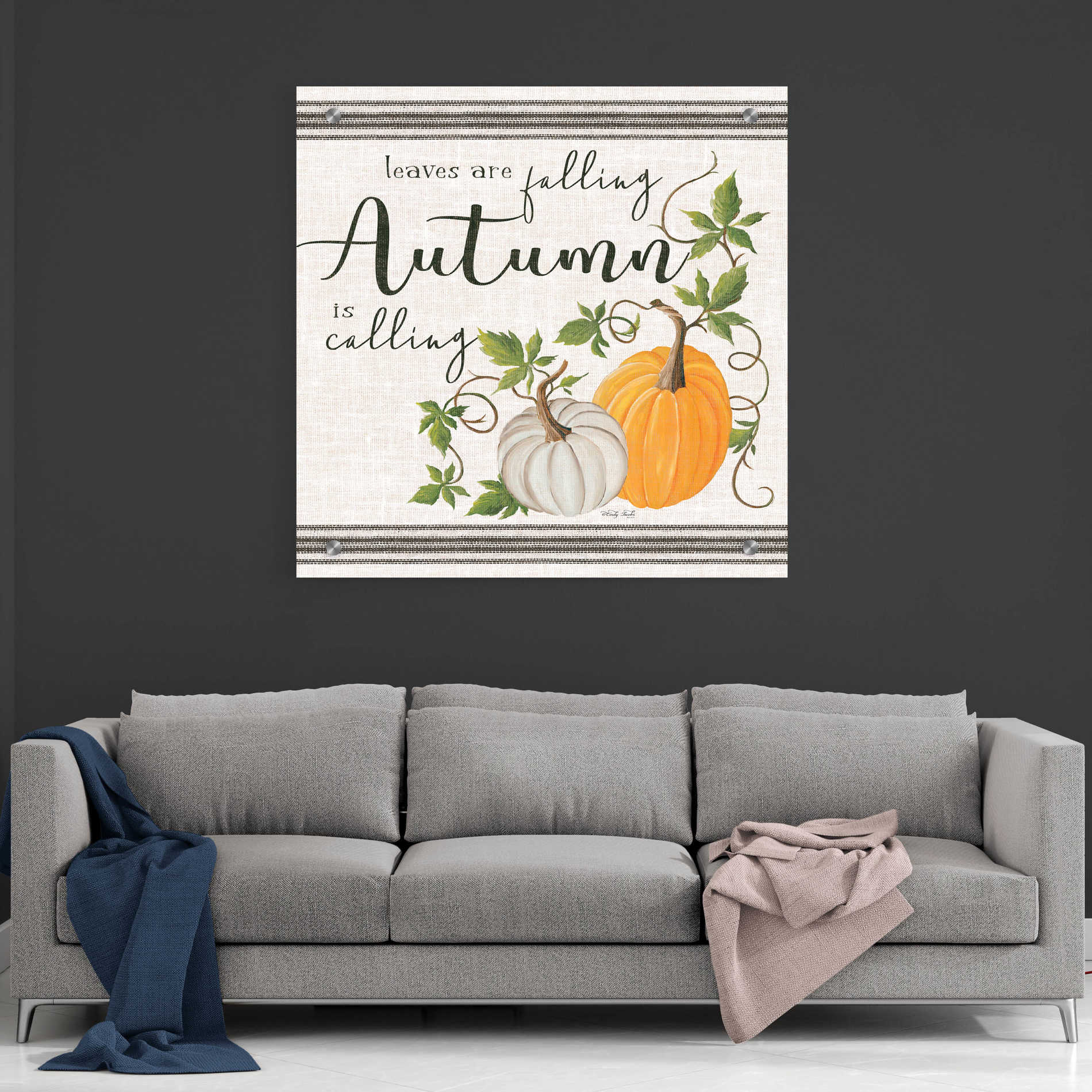 Epic Art 'Autumn is Calling' by Cindy Jacobs, Acrylic Glass Wall Art,36x36