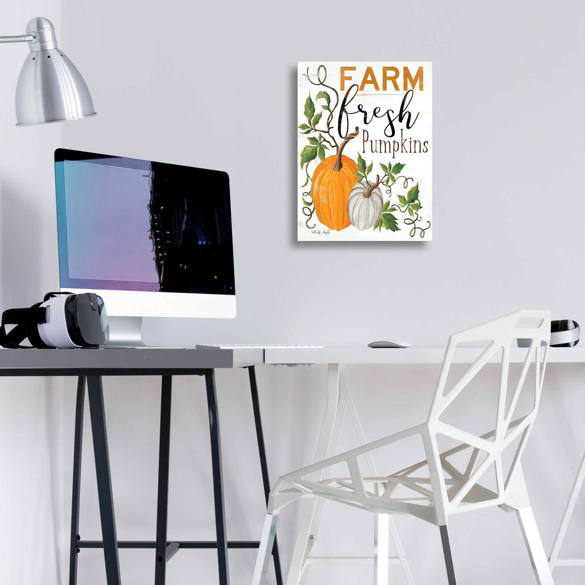 Epic Art 'Farm Fresh Pumpkins' by Cindy Jacobs, Acrylic Glass Wall Art,12x16
