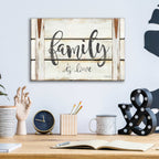 Epic Art 'Family is Love II' by Cindy Jacobs, Acrylic Glass Wall Art,16x12