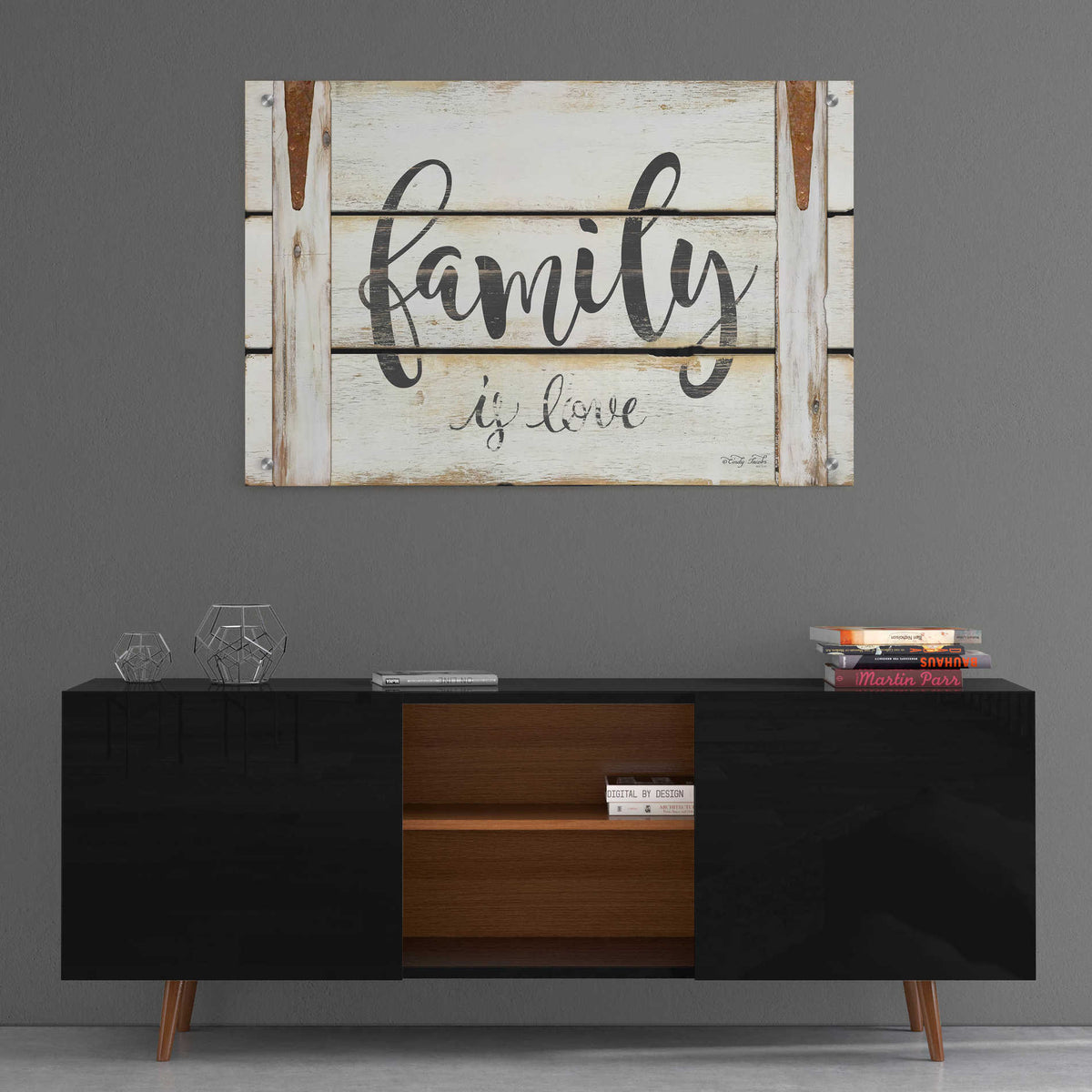 Epic Art 'Family is Love II' by Cindy Jacobs, Acrylic Glass Wall Art,36x24
